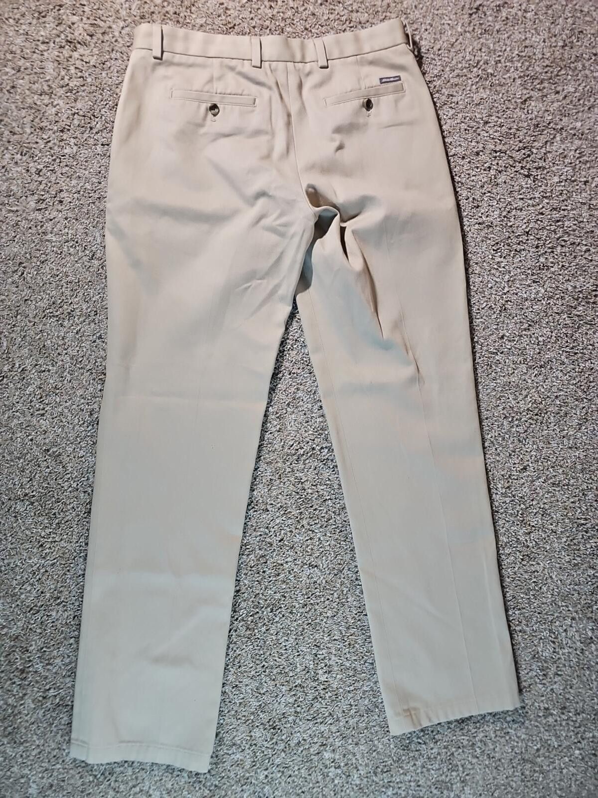 Eddie Bauer Eddie Bauer Wrinkle Free Relaxed Fit 34 Khakis Size US 34 / EU 50 - 8 Thumbnail