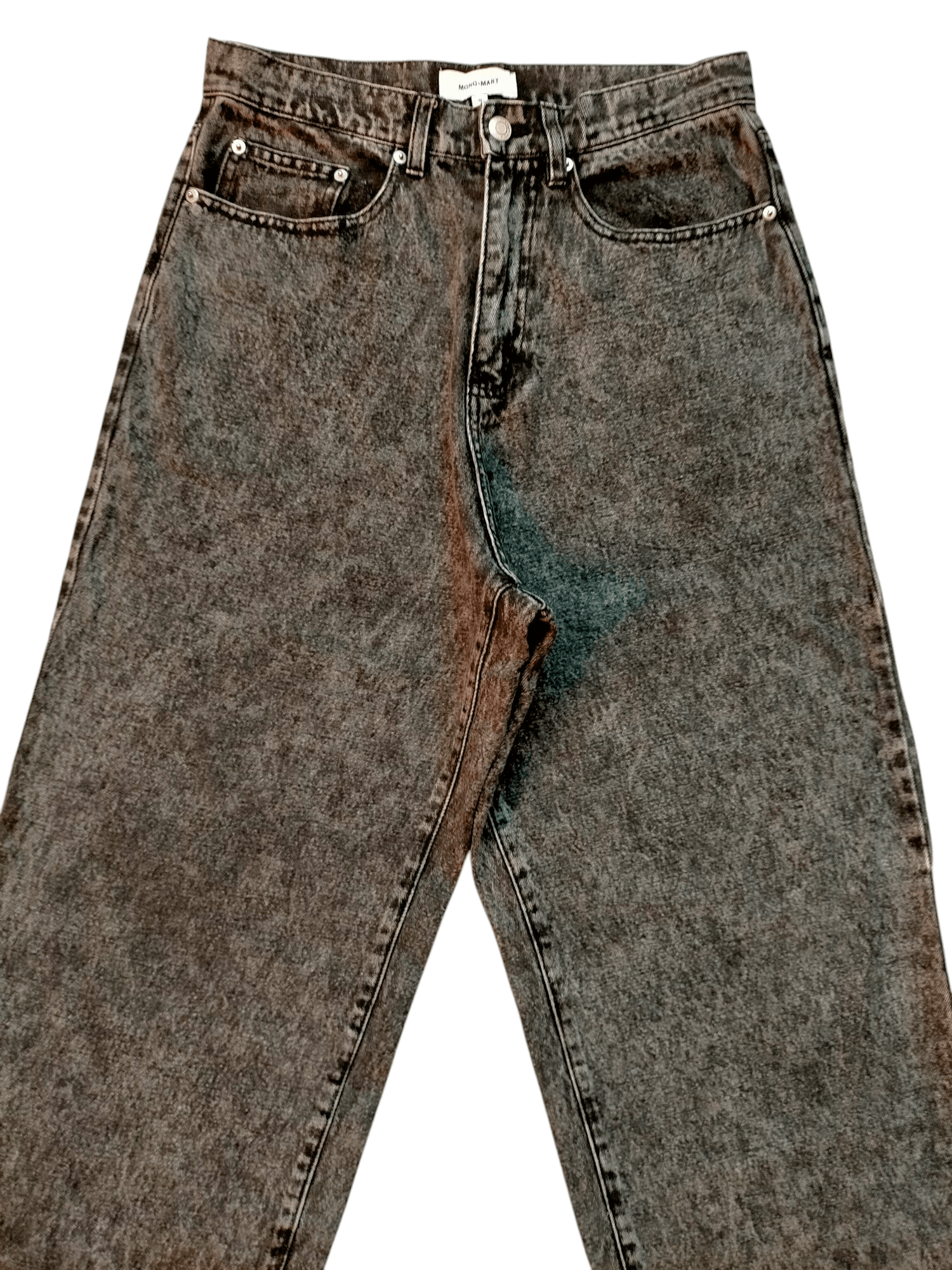 JNCO × Japanese Brand Mono Mart Japan Black Acidwash Baggy Jeans Size US 30 / EU 46 - 3 Thumbnail