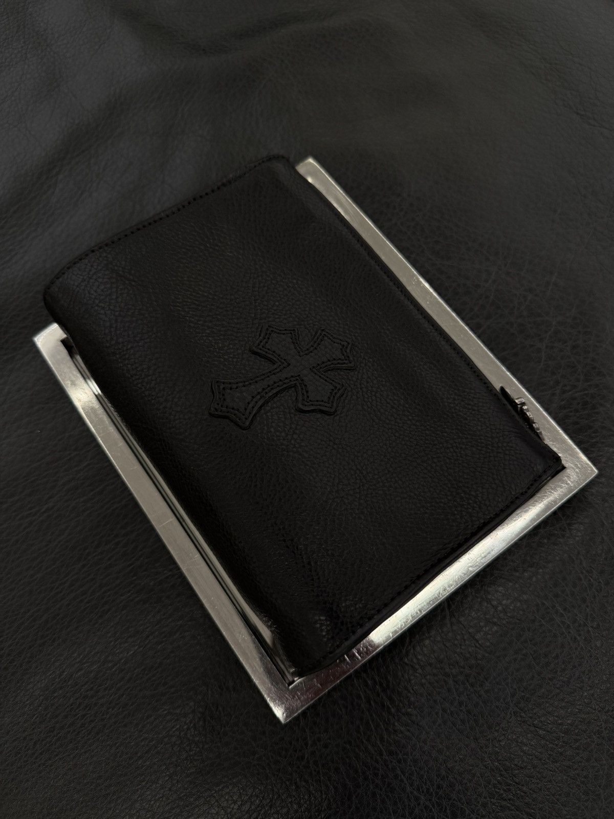 Chrome Hearts CHROME HEARTS RARE LEATHER POUCH / CLUTCH / WALLET Size ONE SIZE - 19 Thumbnail