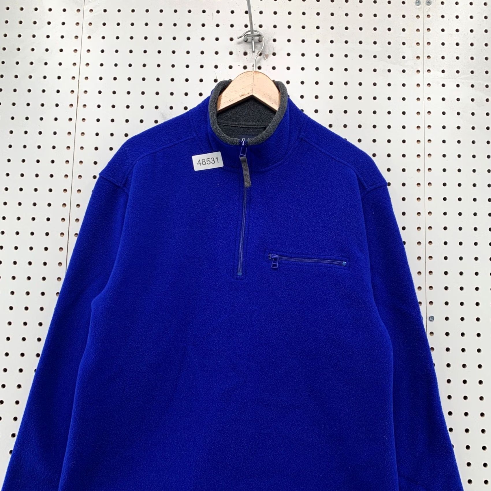 Gap Vintage Gap Fleece Pullover Mock Neck Quarter Zip Blue Pocket Y2K Mens Medium Size US M / EU 48-50 / 2 - 4 Thumbnail