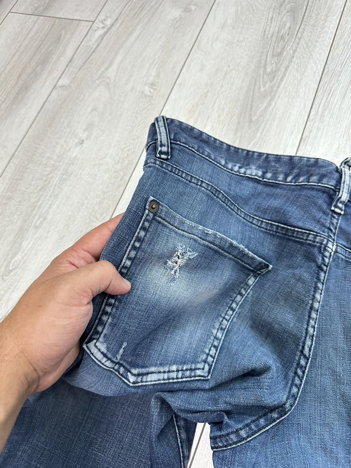 Dsquared2 Dsquared2 Distressed Vintage Denim Jeans Pants (A032) Size US 34 / EU 50 - 22 Thumbnail