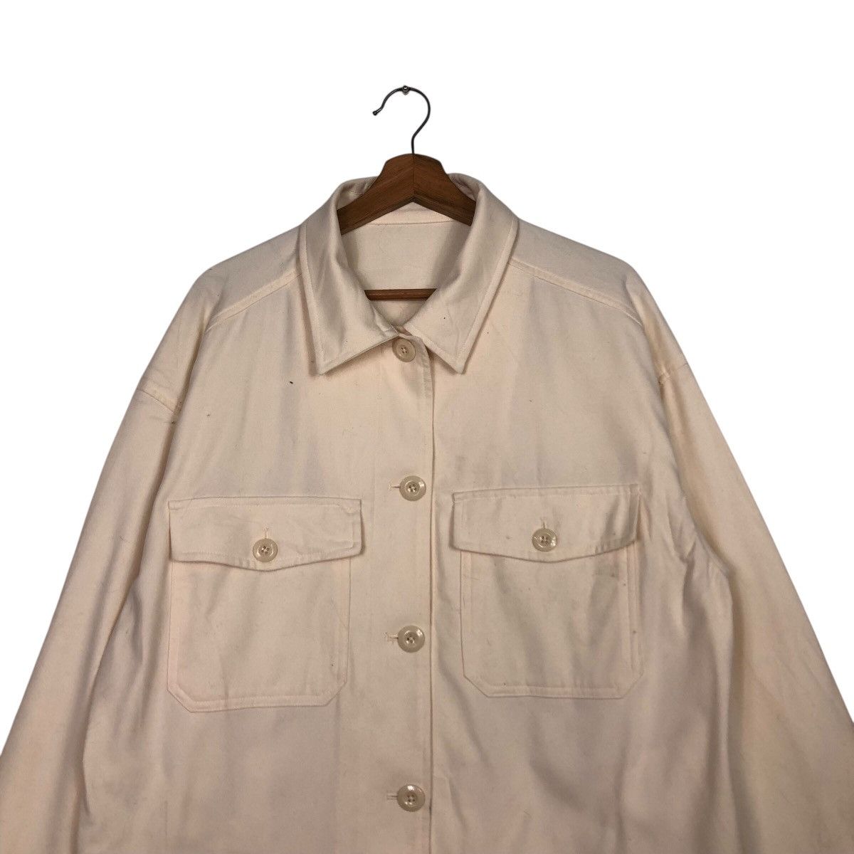 Japanese Brand 📌Vintage Wool Chore Jacket GU Japan Trucker Issey Miyake Size US XXL / EU 58 / 5 - 4 Thumbnail