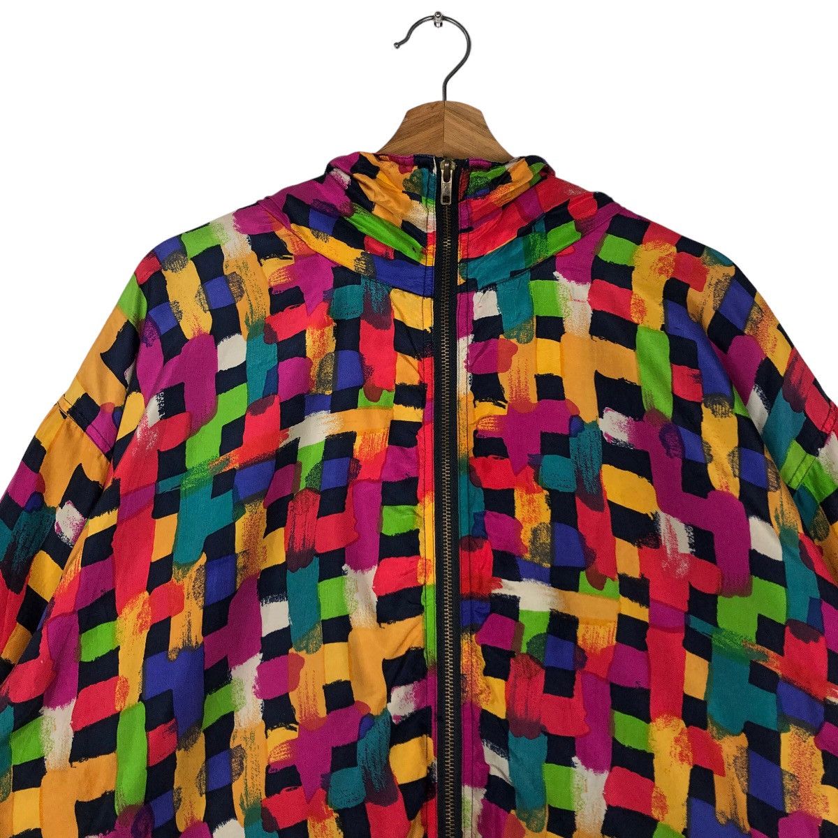 Japanese Brand 🔥90’s Vintage Silk Bomber Jacket EVR Art Issey Miyake Size US XL / EU 56 / 4 - 3 Thumbnail