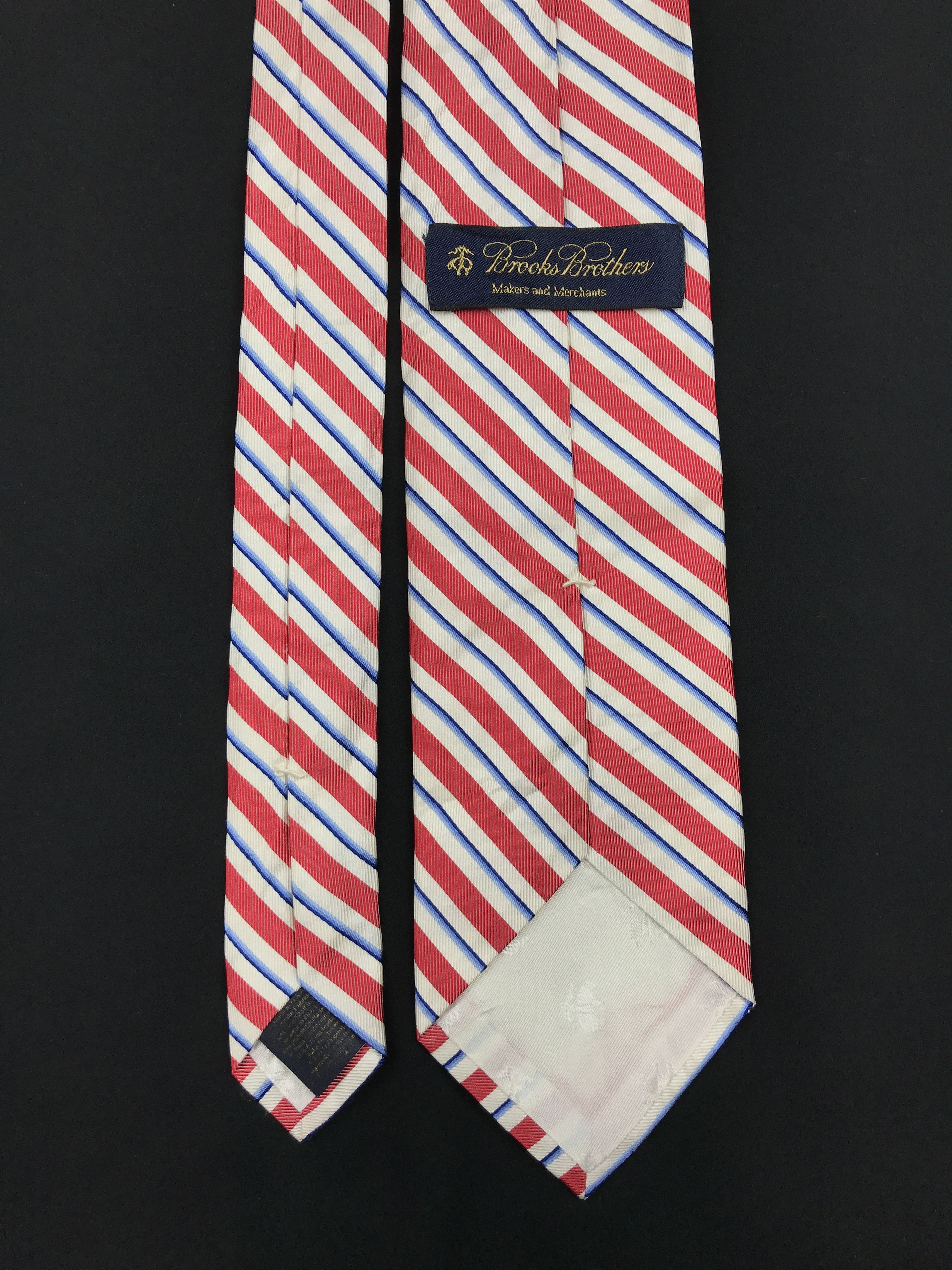 Brooks Brothers × Designer × Vintage Vintage Brooks Brothers Silk Necktie Size ONE SIZE - 4 Thumbnail