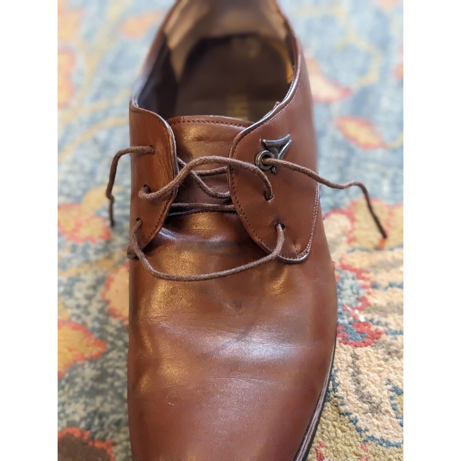 Other Men's Brown Derby Shoes Sz 46/12 Fashion Open Lace Style Size US 12 / EU 45 - 10 Thumbnail
