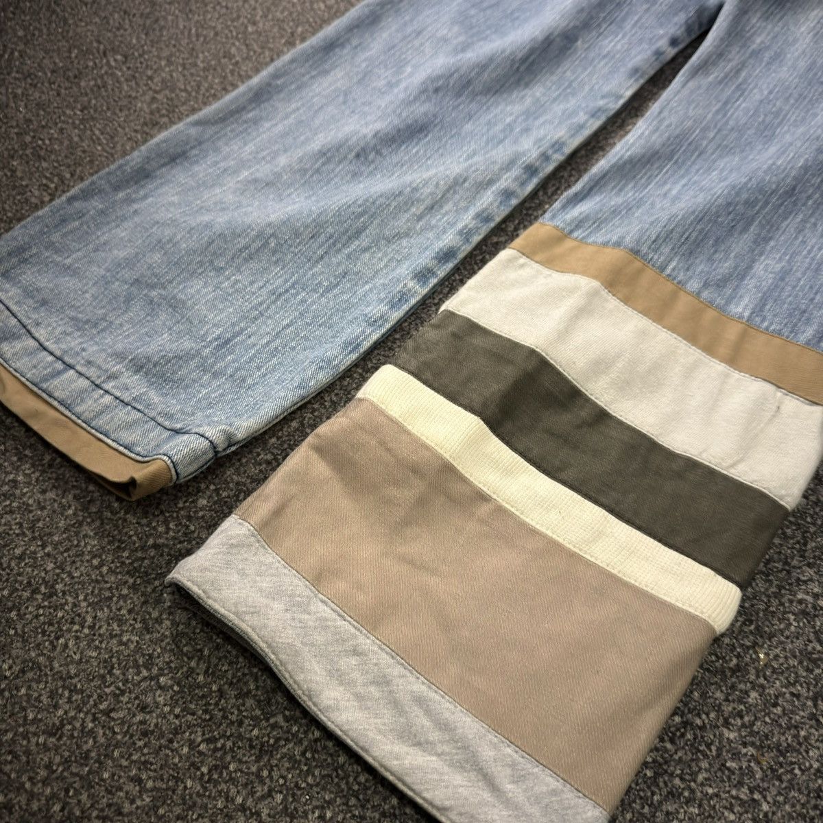 14th Addiction 🔥Japanese Double Layer Ttu Knit Distressed Denim y2k Style Size US 30 / EU 46 - 13 Thumbnail