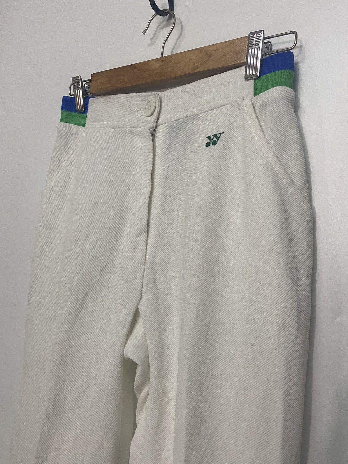 Japanese Brand × Vintage VINTAGE Yonex Tennis Track Pant White Wimbledon Sports Japan Size 26" / US 2 / IT 38 - 12 Thumbnail