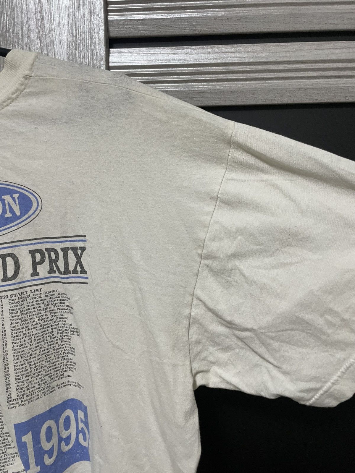 Vintage Archive Vintage 1995 British Grand Prix Donington T Shirt Size US XL / EU 56 / 4 - 16 Thumbnail