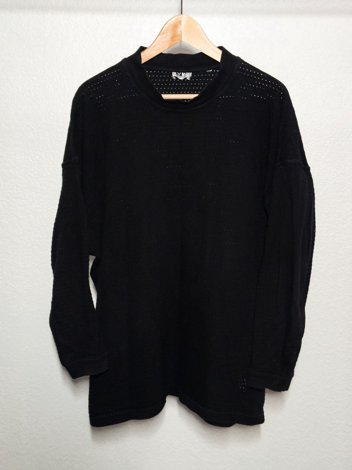 Versace Versace V2 mock neck pullover long sleeve black shirt Size US L / EU 52-54 / 3 - 1 Thumbnail