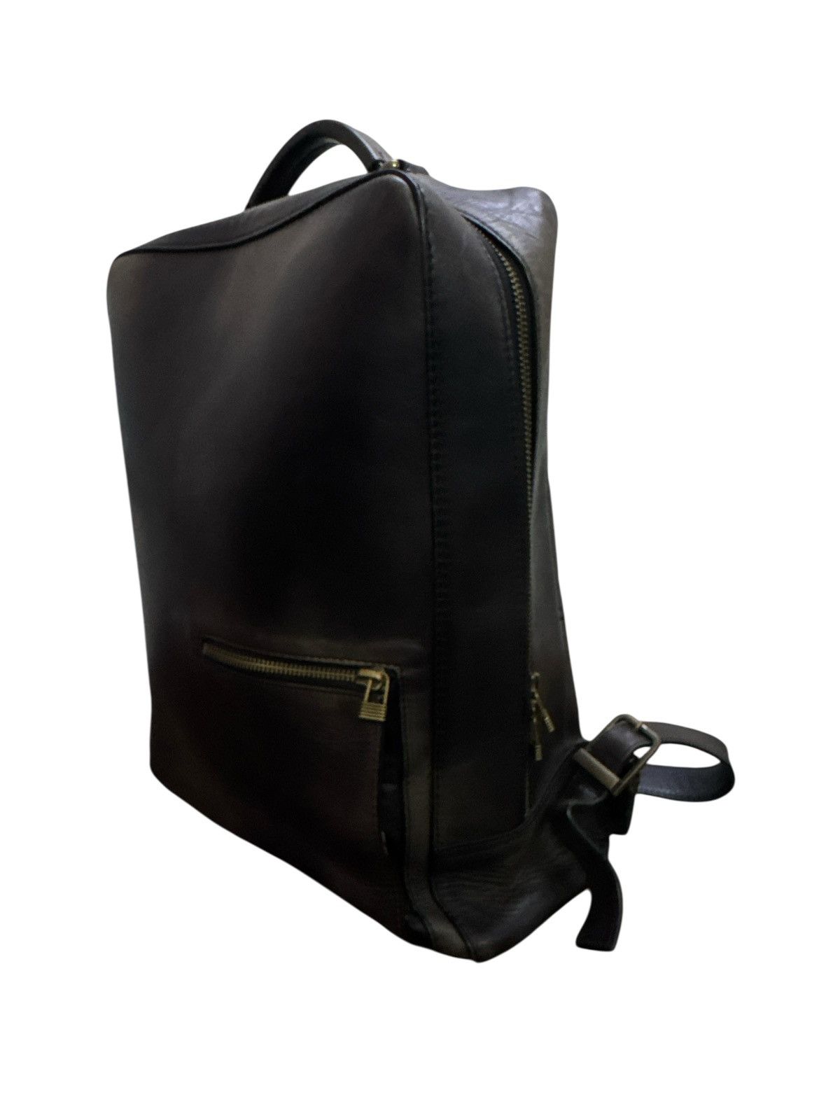 Japanese Brand MOTHERHOUSE JAPAN ANTIQUE SQUARE LEATHER BAGPACK Size ONE SIZE - 3 Thumbnail