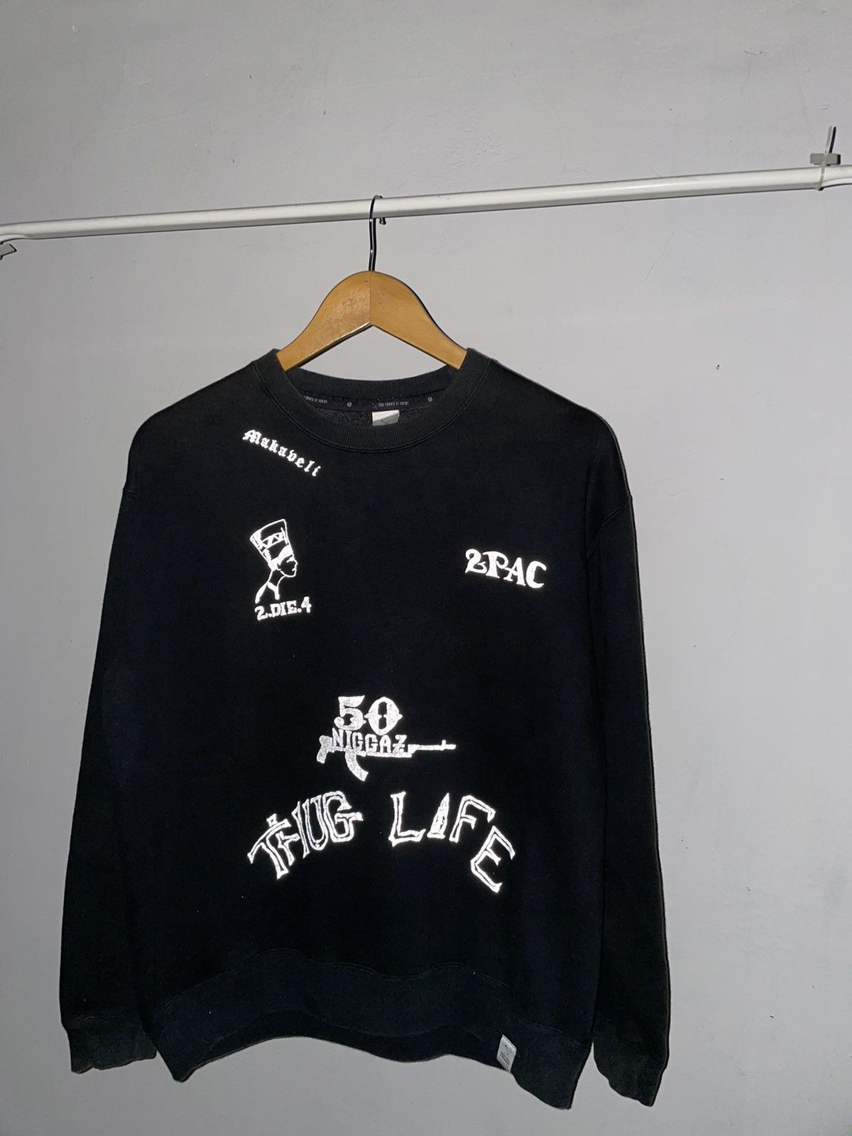 Designer × Rap Tees Tupac tattoo reflective sweatshirt Size US M / EU 48-50 / 2 - 9 Thumbnail