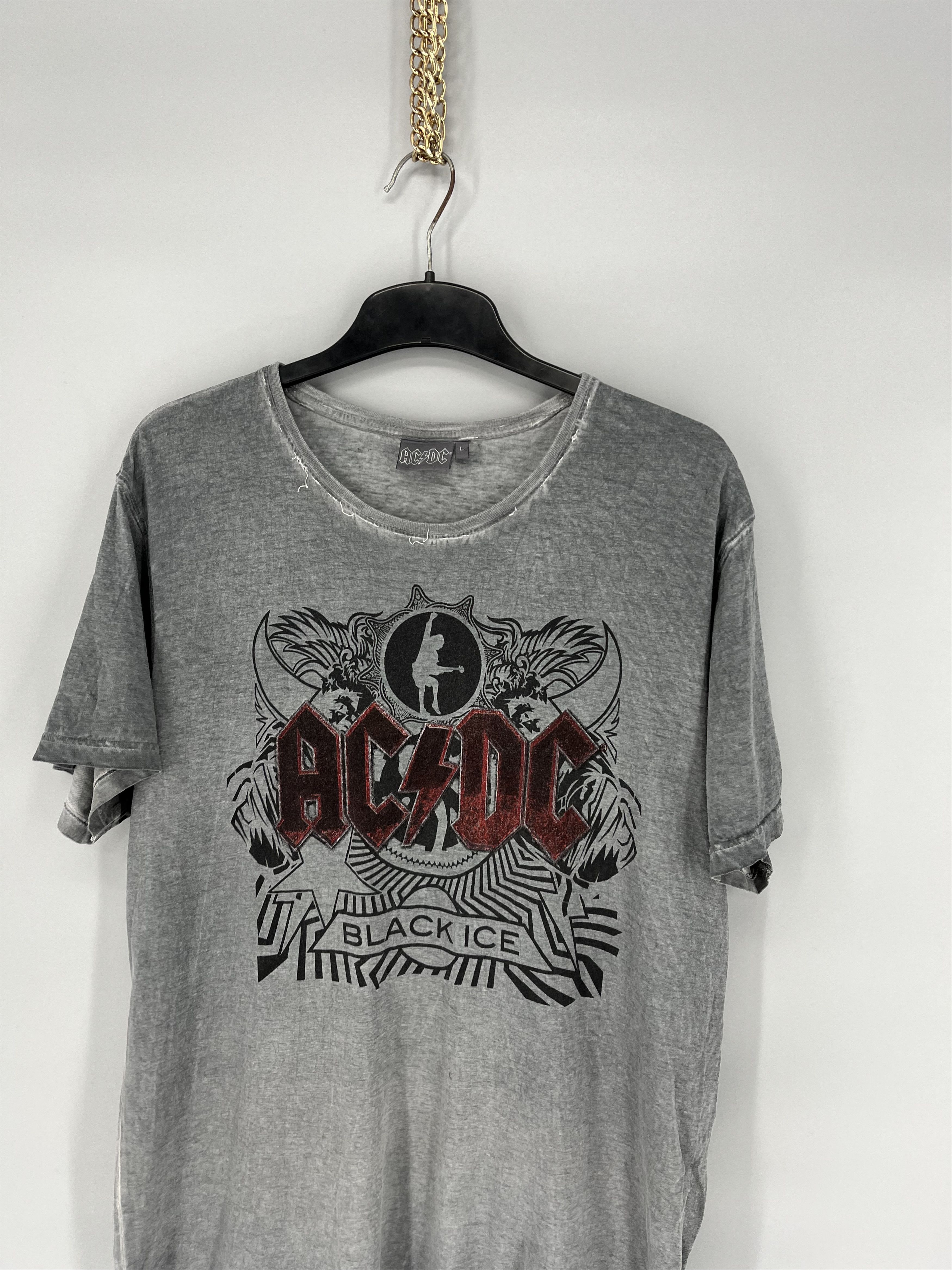 AC/DC × Band Tees VINTAGE ACDC BLACK ICE TEE SHIRT Size US L / EU 52-54 / 3 - 5 Thumbnail