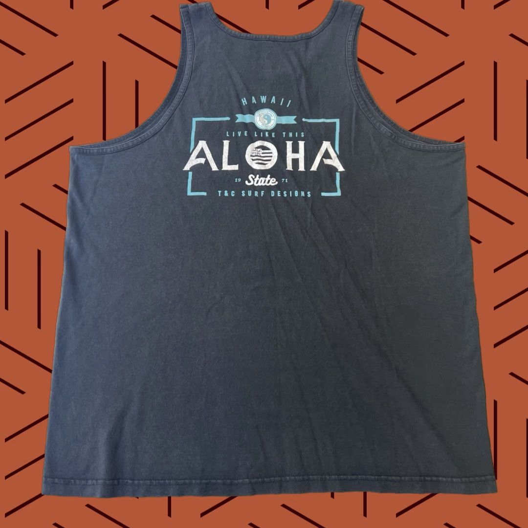 ALOHAS VINTAGE T&C Surf Designs Hawaii Tank Top Shirt XL Men Black Graphic Print Surfer Logo Double-Sided 2020s Crew Neck Sleeveless T-Shirt Shirt Size US XL / EU 56 / 4 - 1 Thumbnail