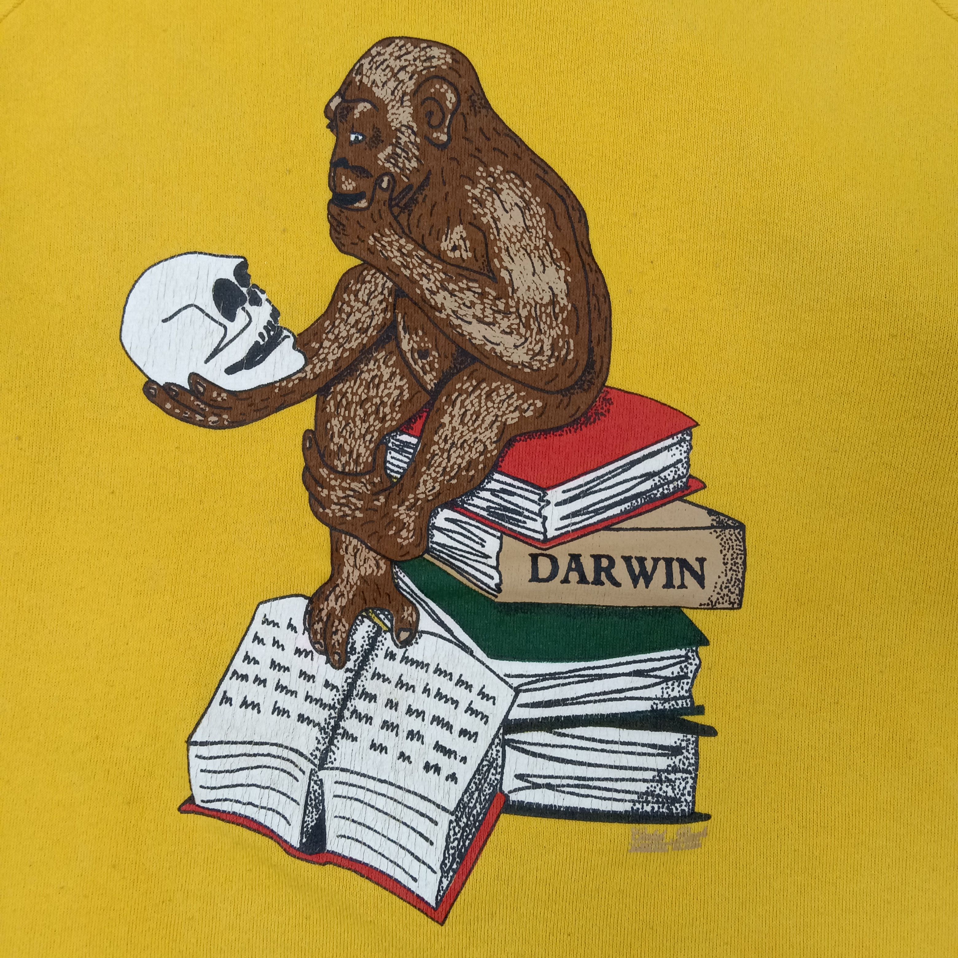 Jerzees Darwin Theory of Biological Evolution Sweatshirt C241N20 Size US M / EU 48-50 / 2 - 2 Thumbnail