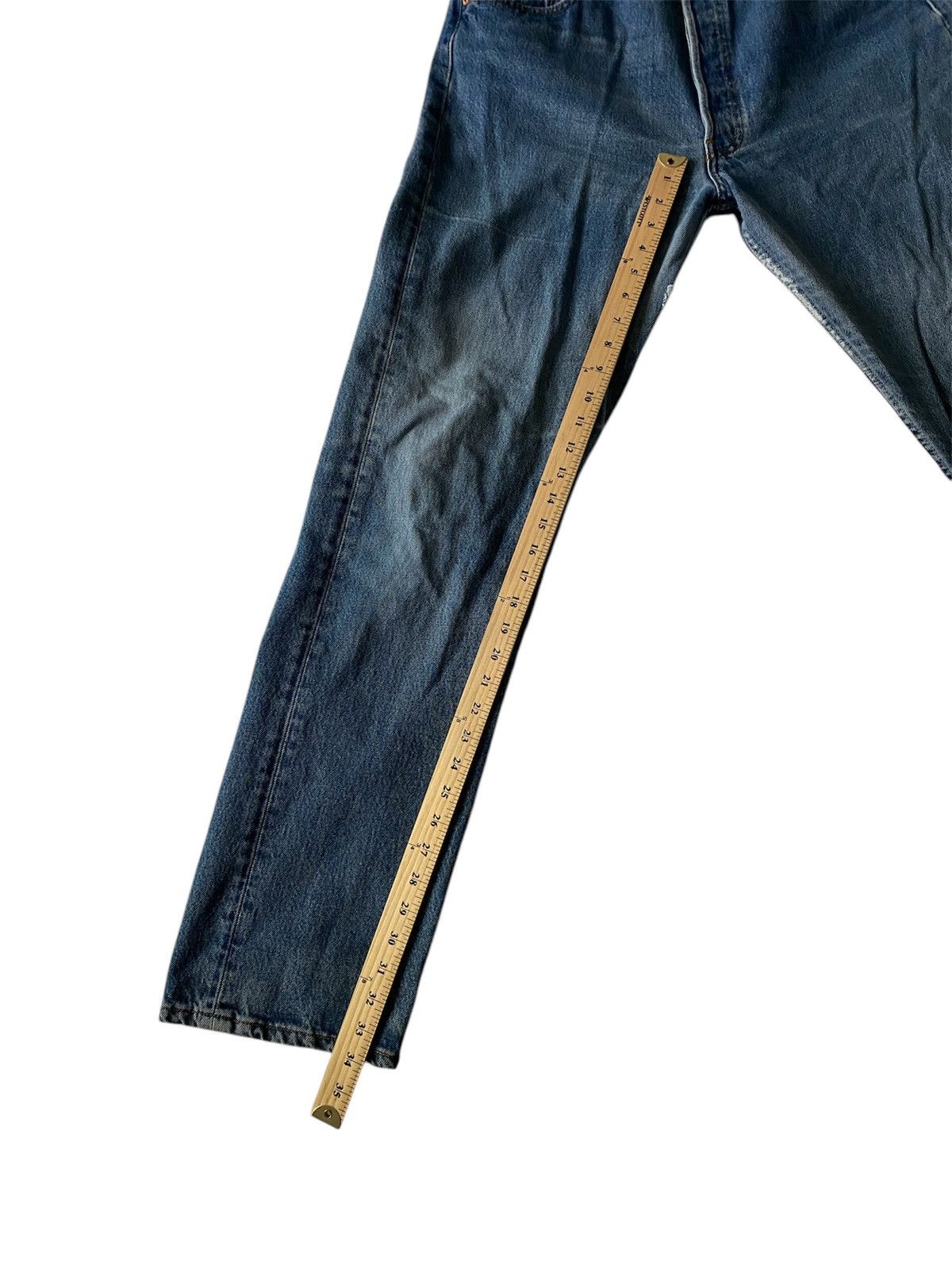 Levi's Vintage Clothing Vintage Levis 501 35x34 Made In USA Medium Washed Button Fly Size US 35 - 7 Thumbnail