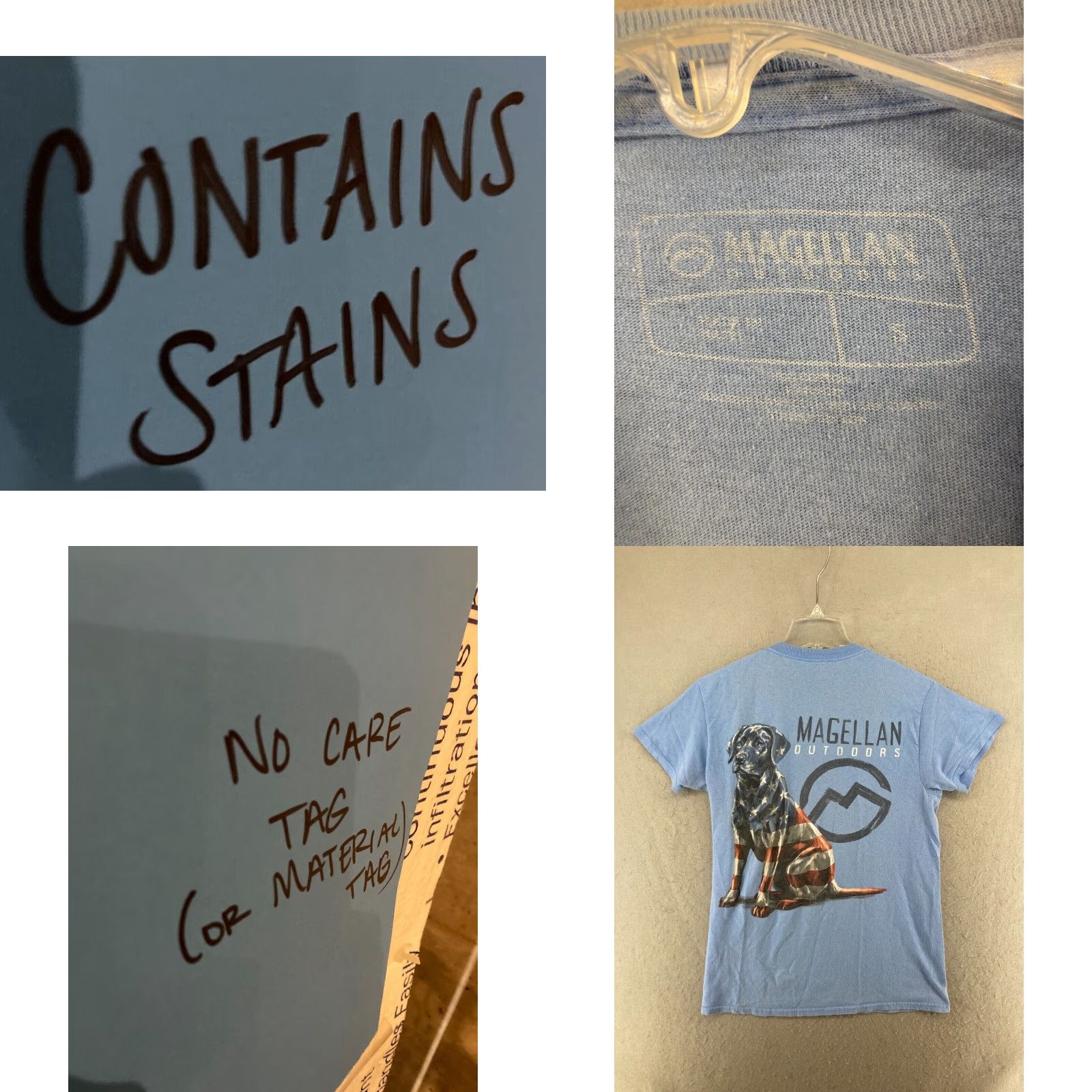Vintage Magellan Womens T-Shirt Small Blue Lab Outdoor Graphic Print Short Sleeve Crew Neck Size S / US 4 / IT 40 - 8 Thumbnail