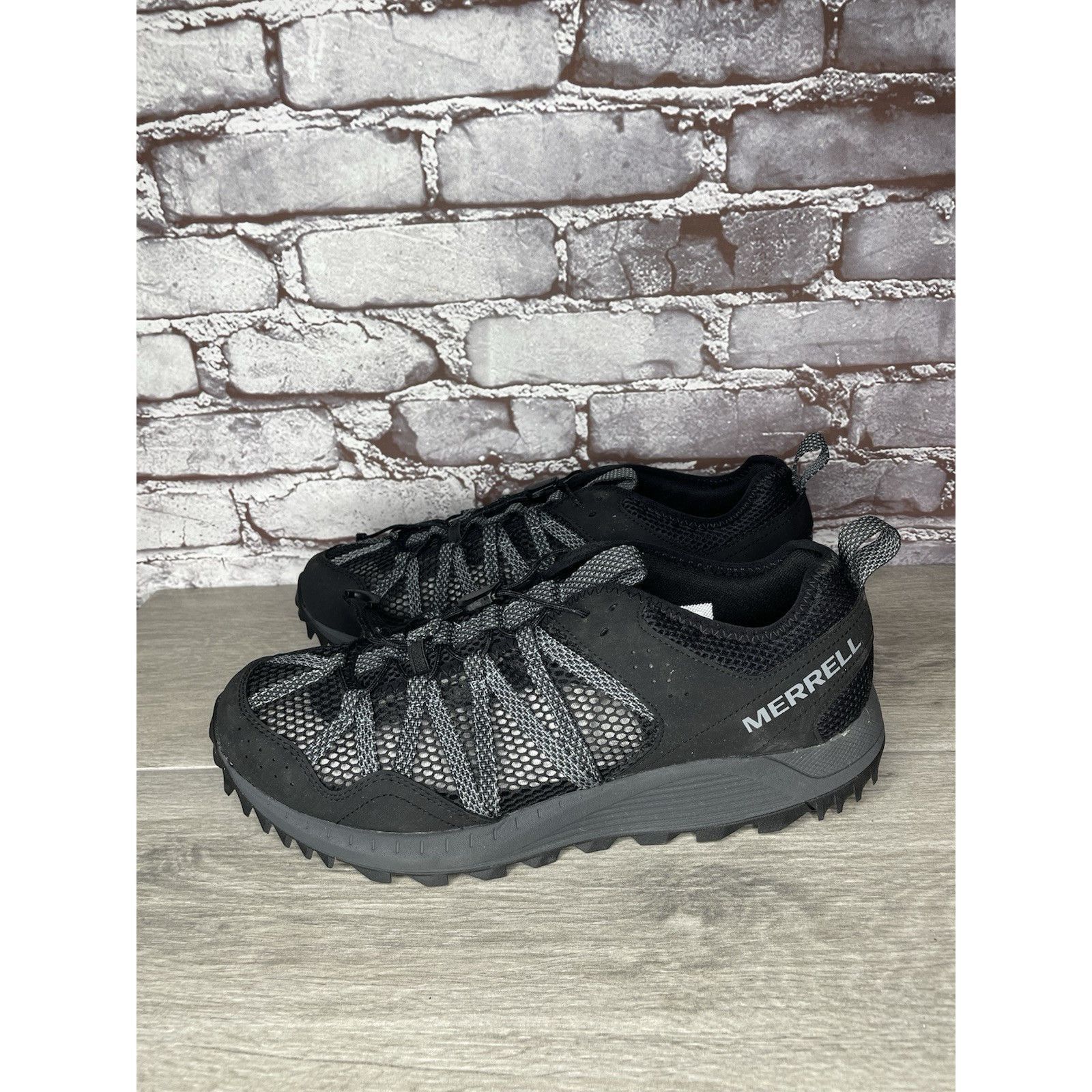 Merrell Merrell Wildsport Aerosport Black Synthetic Lace Hiking Outd Size US 11.5 / EU 44-45 - 16 Thumbnail