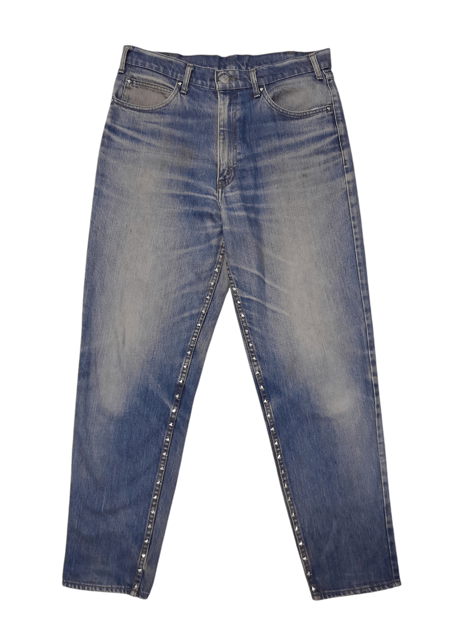 Levi's × Vintage 90s Levis Carozza Big E Studded Denim (F370) Waist 33 Size US 33 - 1 Thumbnail