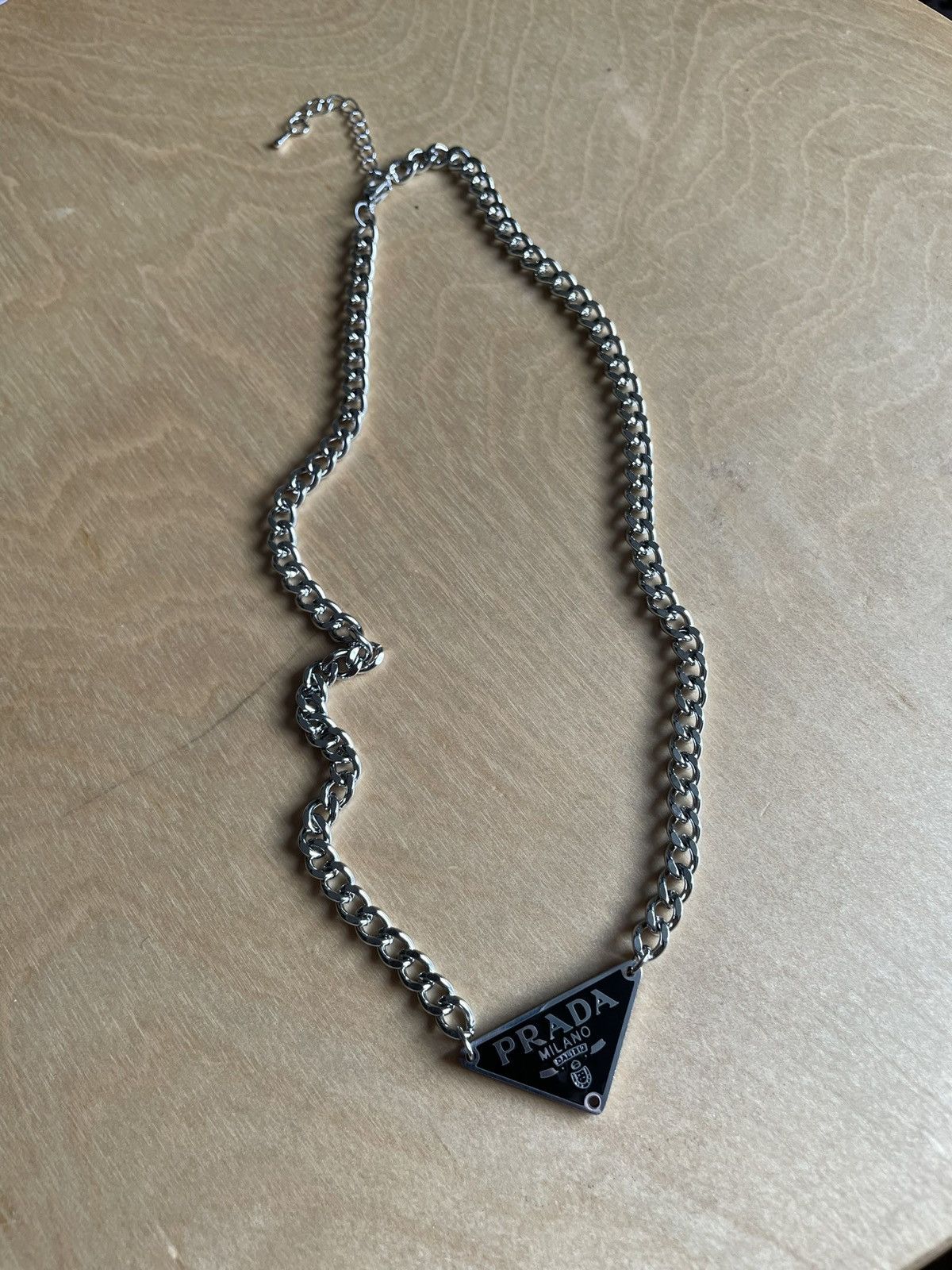Jewelry Prada Symbole Reworked Pendant Prada Necklace Size ONE SIZE - 11 Thumbnail