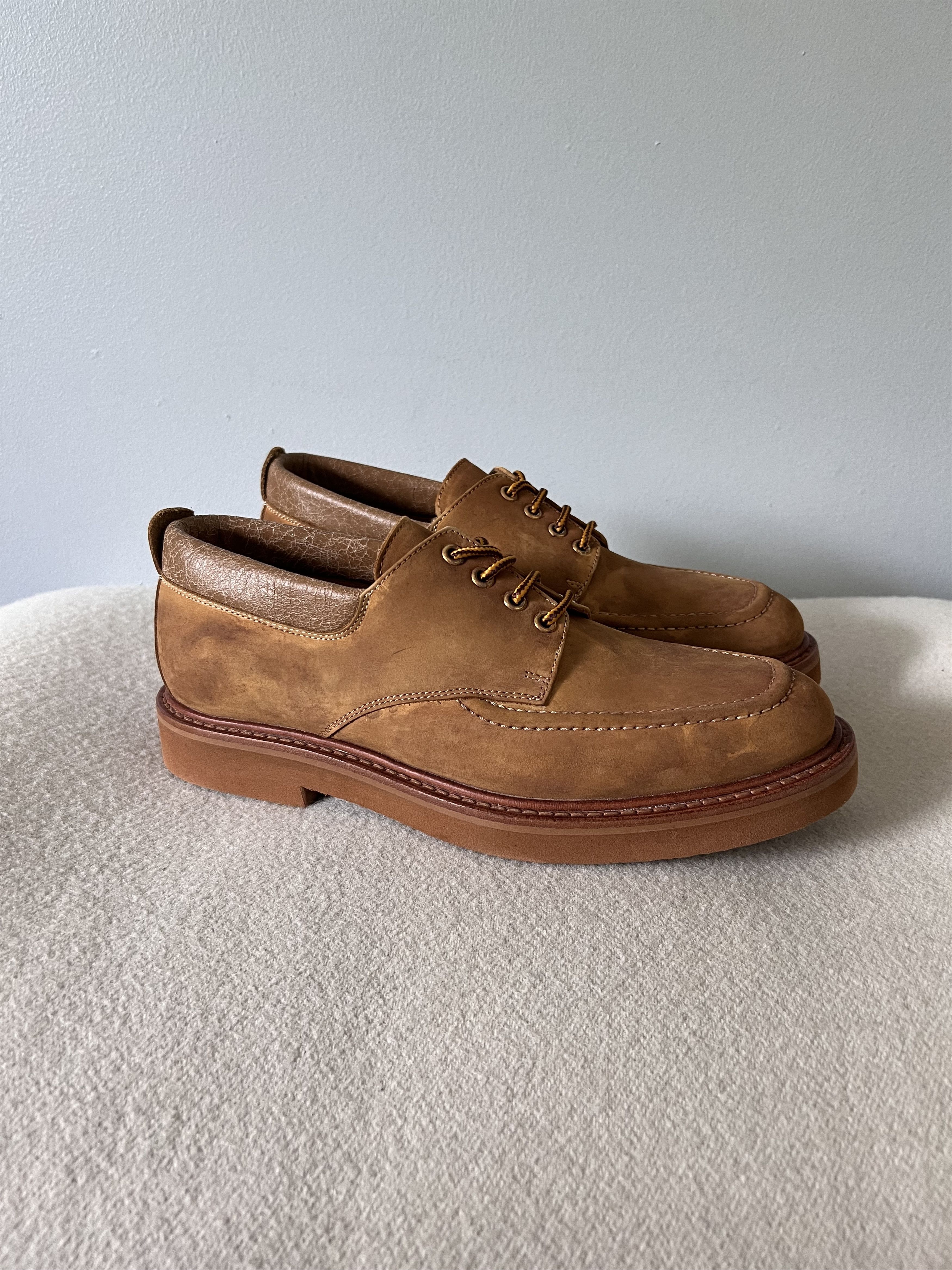 image of Maison Margiela Artist Lace Up Shoes In Tan, Men's (Size 8)