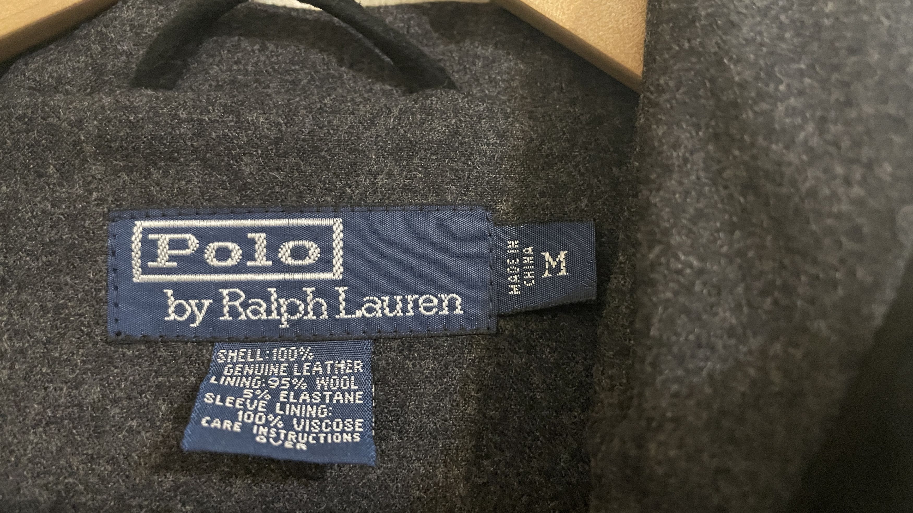 Polo Ralph Lauren RARE Black Suede Hooded Duffel Coat, Wool Lined - M/L Size US L / EU 52-54 / 3 - 6 Thumbnail