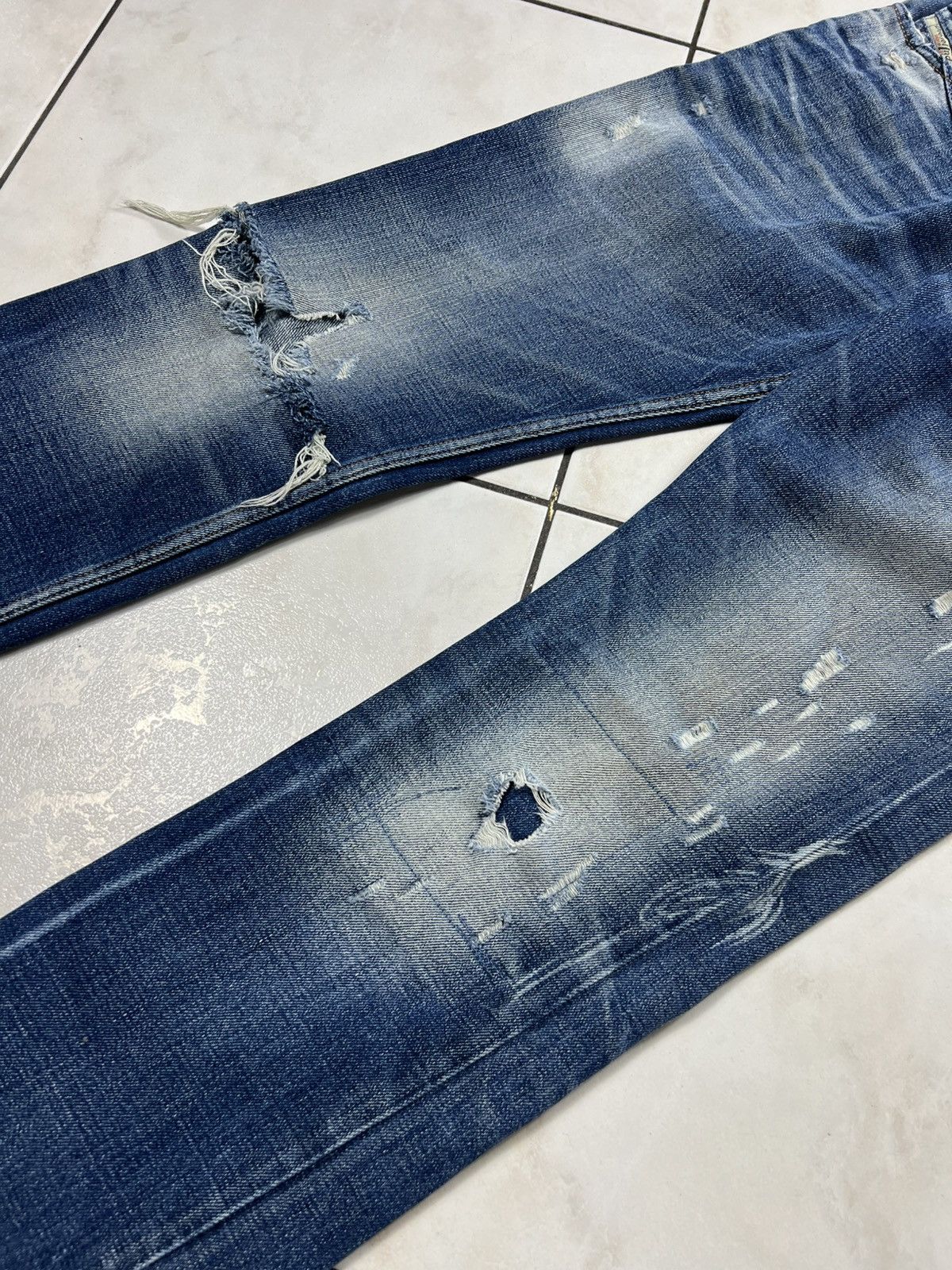 Diesel Vintage Diesel shioner distressed denim jeans slim skinny Size US 30 / EU 46 - 8 Thumbnail