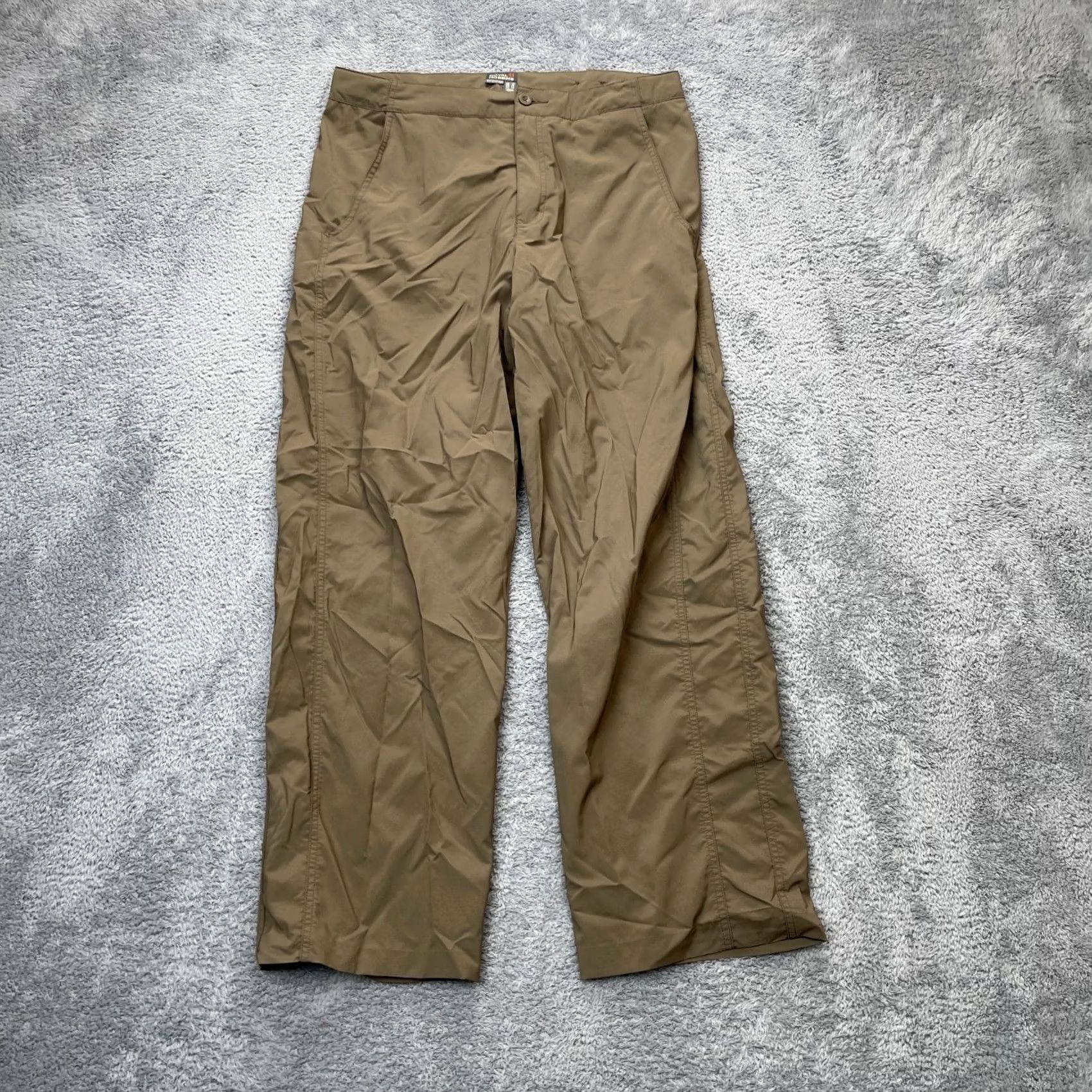 Royal Robbins Royal Robbins Pants Womens 12 Brown Nylon Stretch Straight Leg Hiking Travel Size 34" / US 12 / IT 48 - 2 Thumbnail
