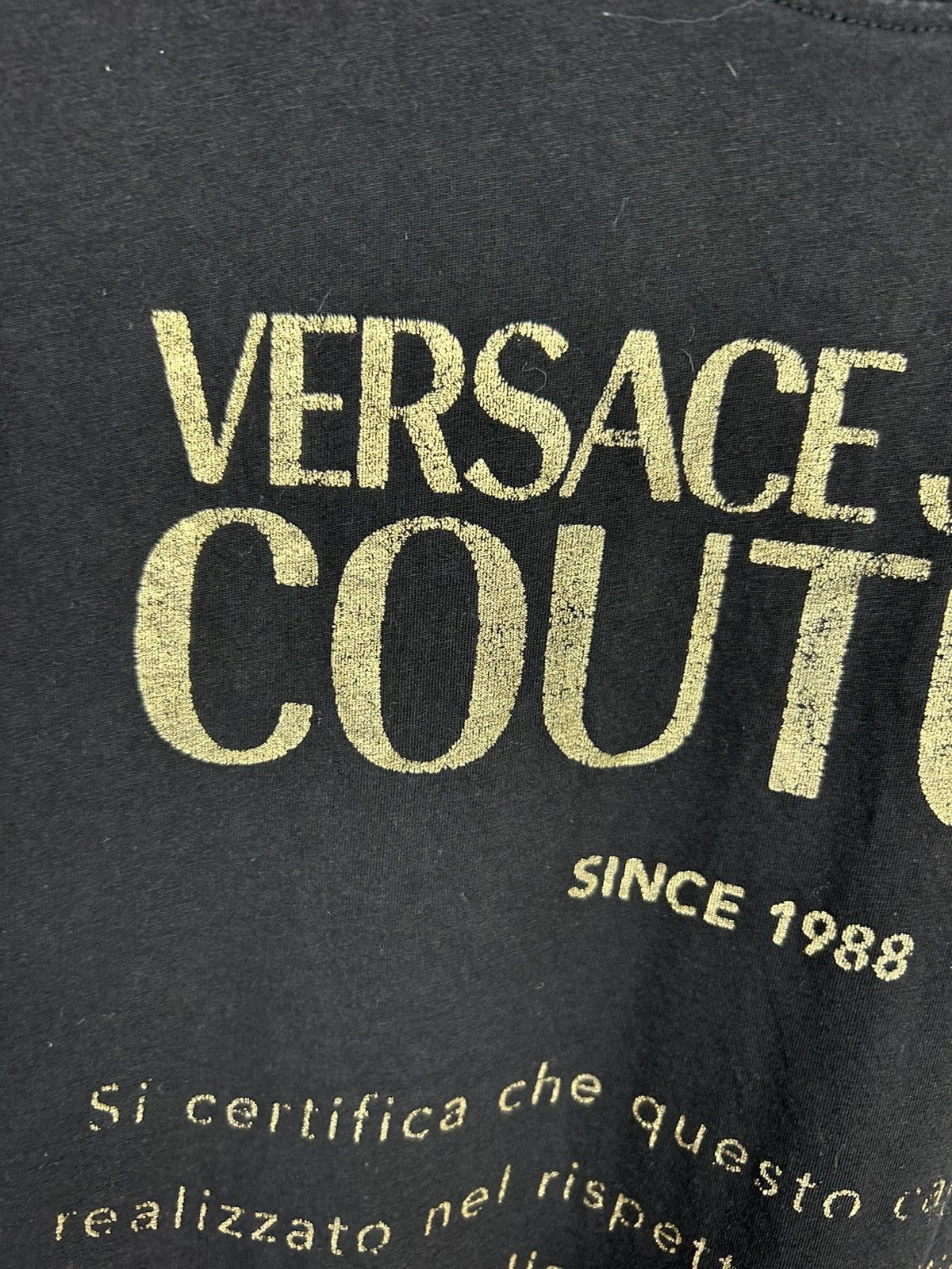 Versace × Versace Jeans Couture Versace Jeans Couture Black T shirt Logo Size US M / EU 48-50 / 2 - 5 Thumbnail