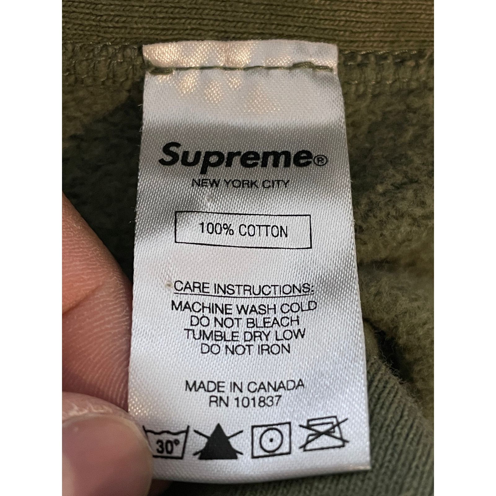 Supreme Supreme Olive Red & Hoodie Size US L / EU 52-54 / 3 - 5 Thumbnail