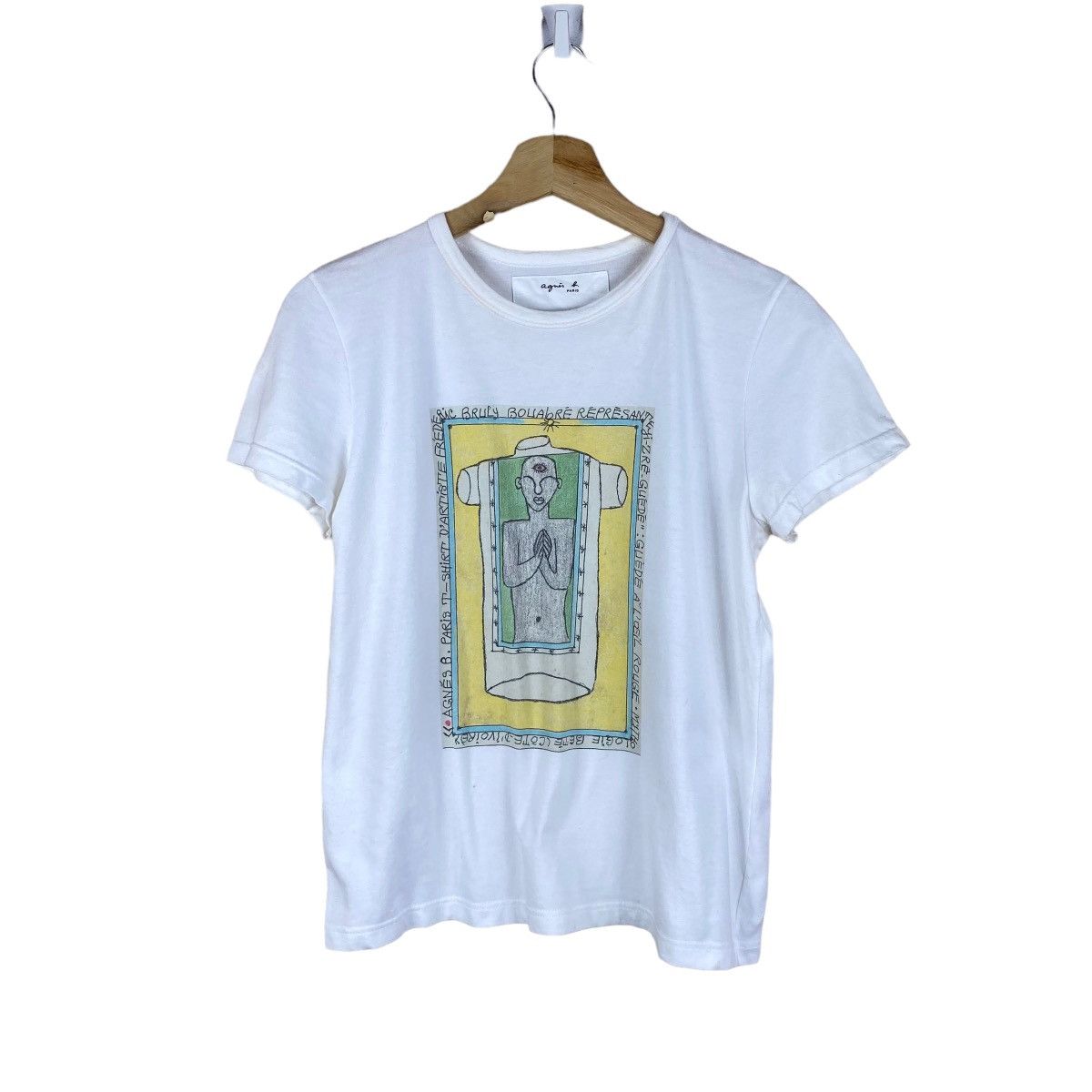 agnes b. AGNES B. FREDERIC BRULY BOUABRE ART T SHIRT Size XXS / US 00 / IT 34 - 1 Thumbnail