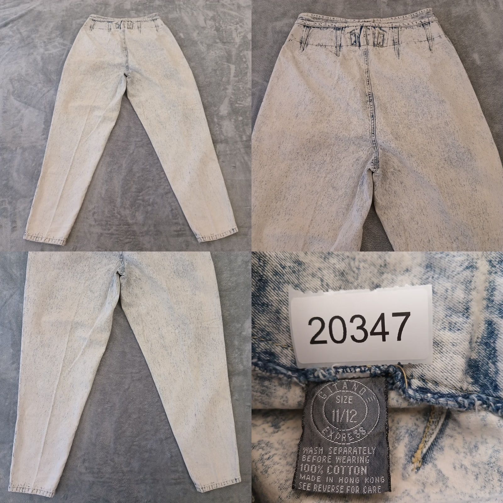Vintage VINTAGE Gitano Jeans Womens Size 11 High Rise 28x28.5 Blue Light Wash Denim 100% Cotton Mom Pockets Womens Size 32" / US 10 / IT 46 - 8 Thumbnail
