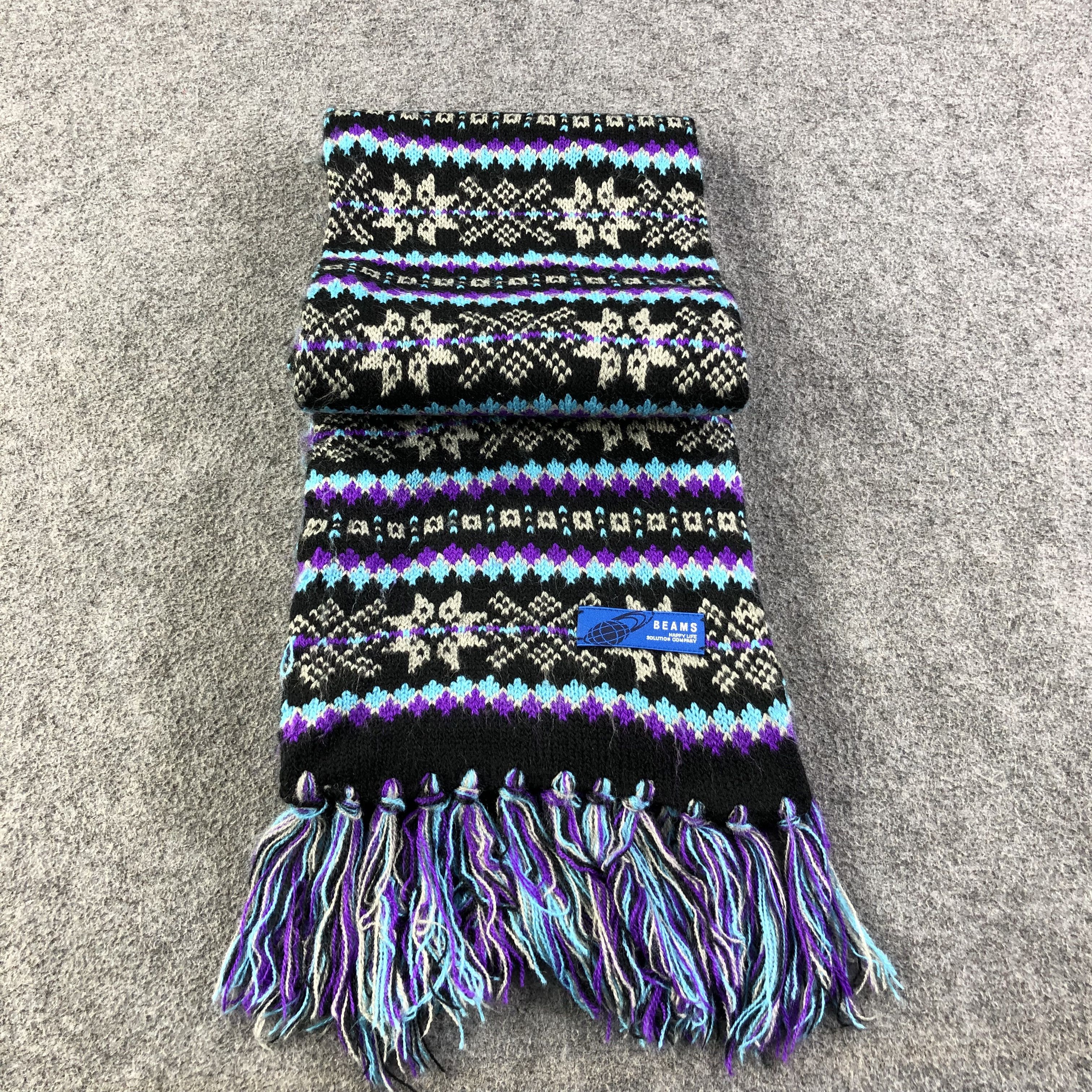 Beams Plus Beams Native Navajo Wool Scarf Muffler V1067 Size ONE SIZE - 1 Thumbnail