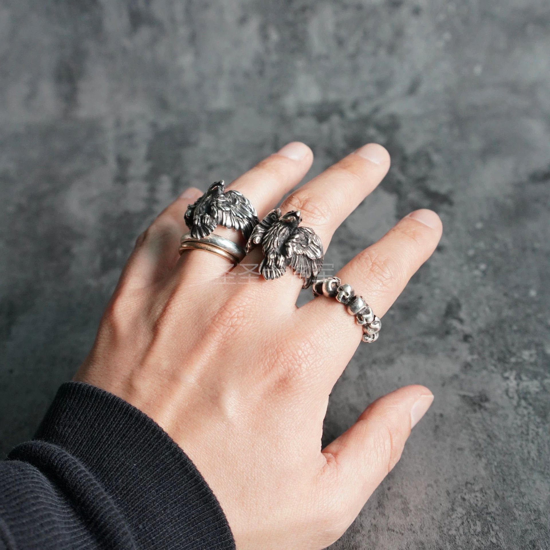 Werkstatt Munchen Werkstatt Munchen Discontinued Eagle Ring Size S New Size ONE SIZE - 6 Thumbnail