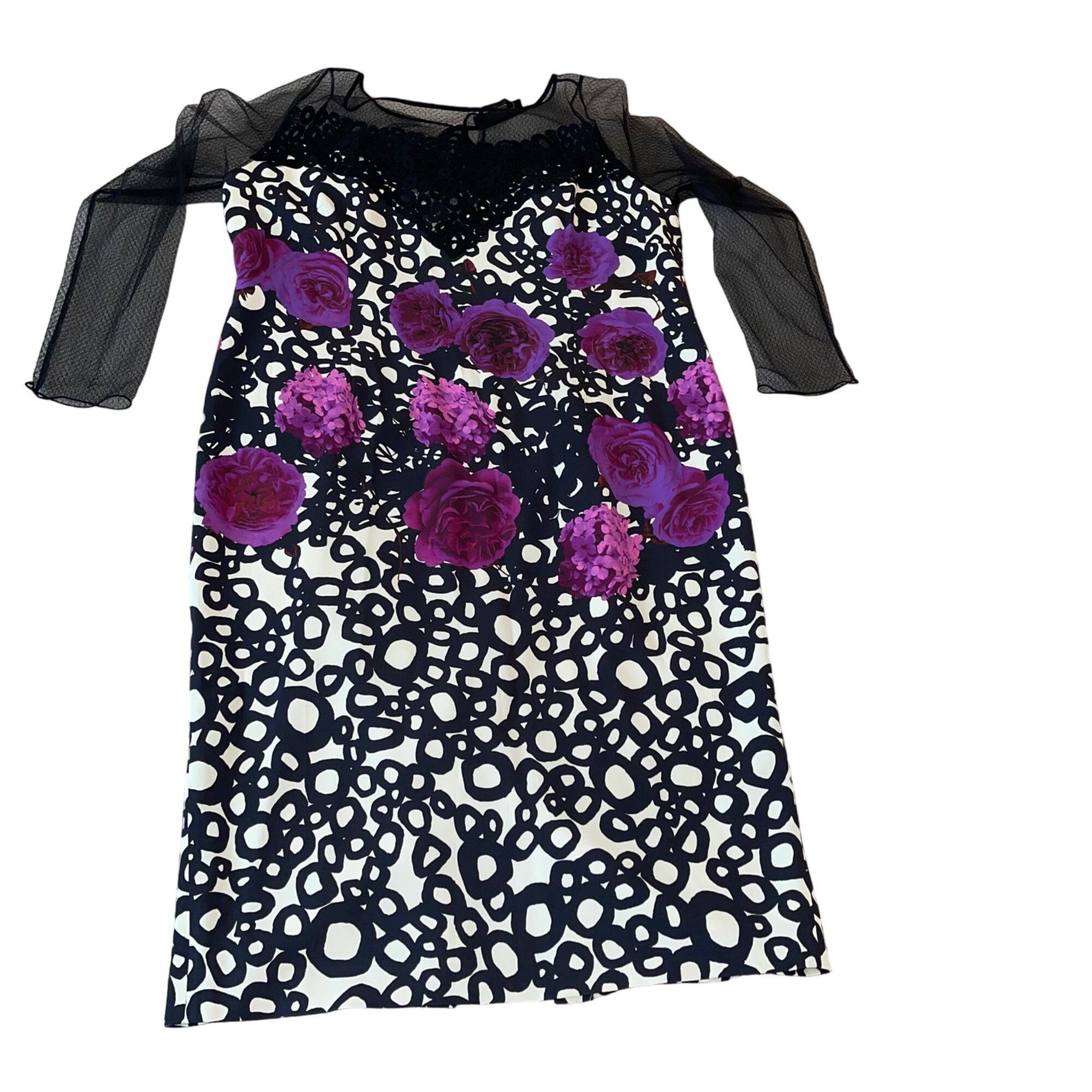 Marina Rinaldi Womens Dress Size 18 Black Floral