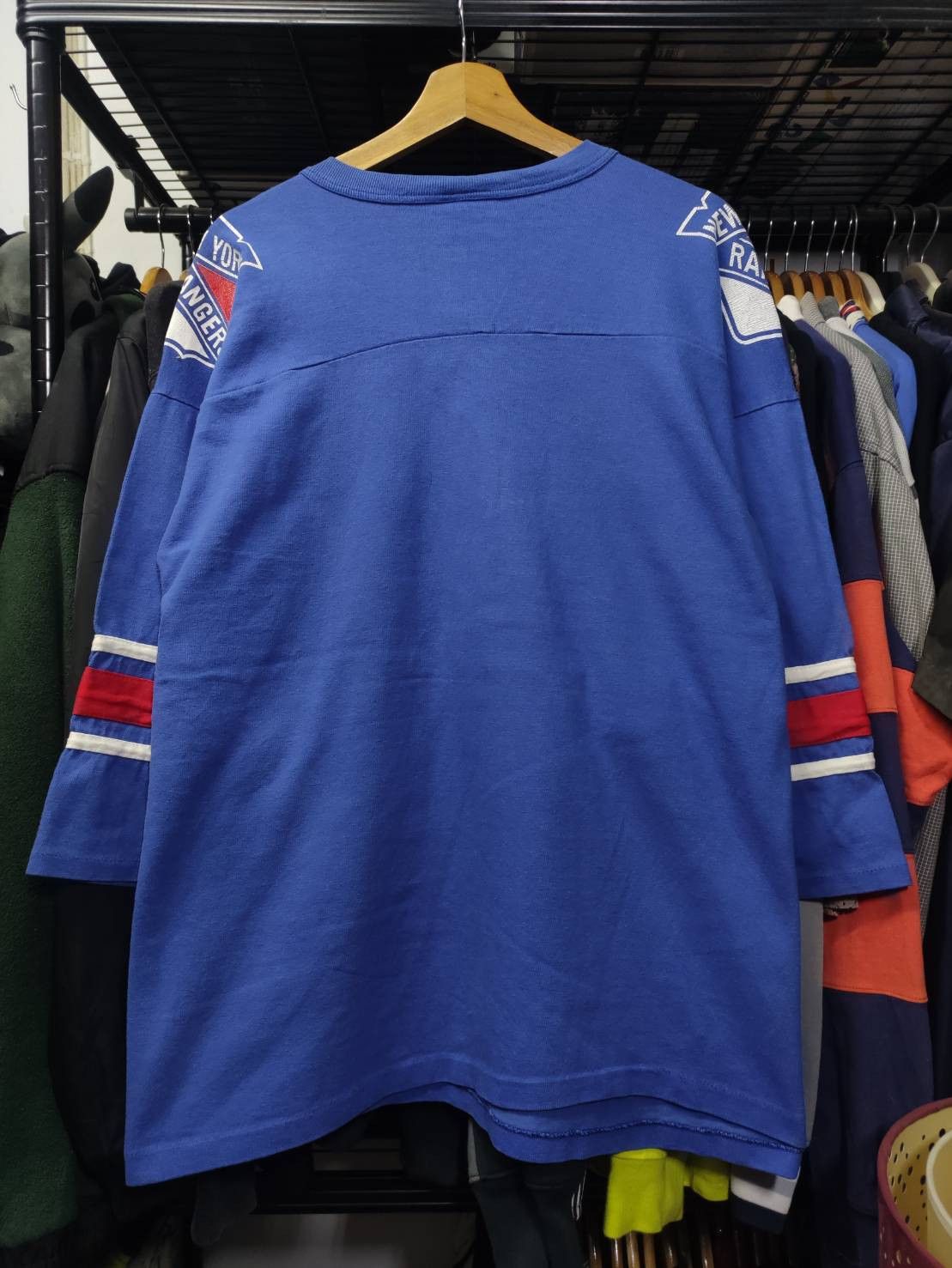 NHL Vtg 90's New York Rangers Team Made in USA Jersey Size US XL / EU 56 / 4 - 10 Thumbnail