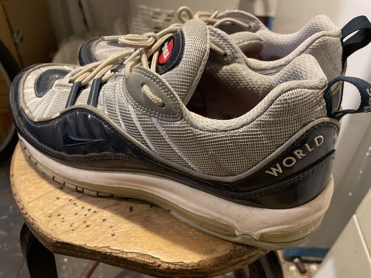 Nike × Supreme Supreme Air Max 98 Navy Size US 11.5 / EU 44-45 - 5 Thumbnail