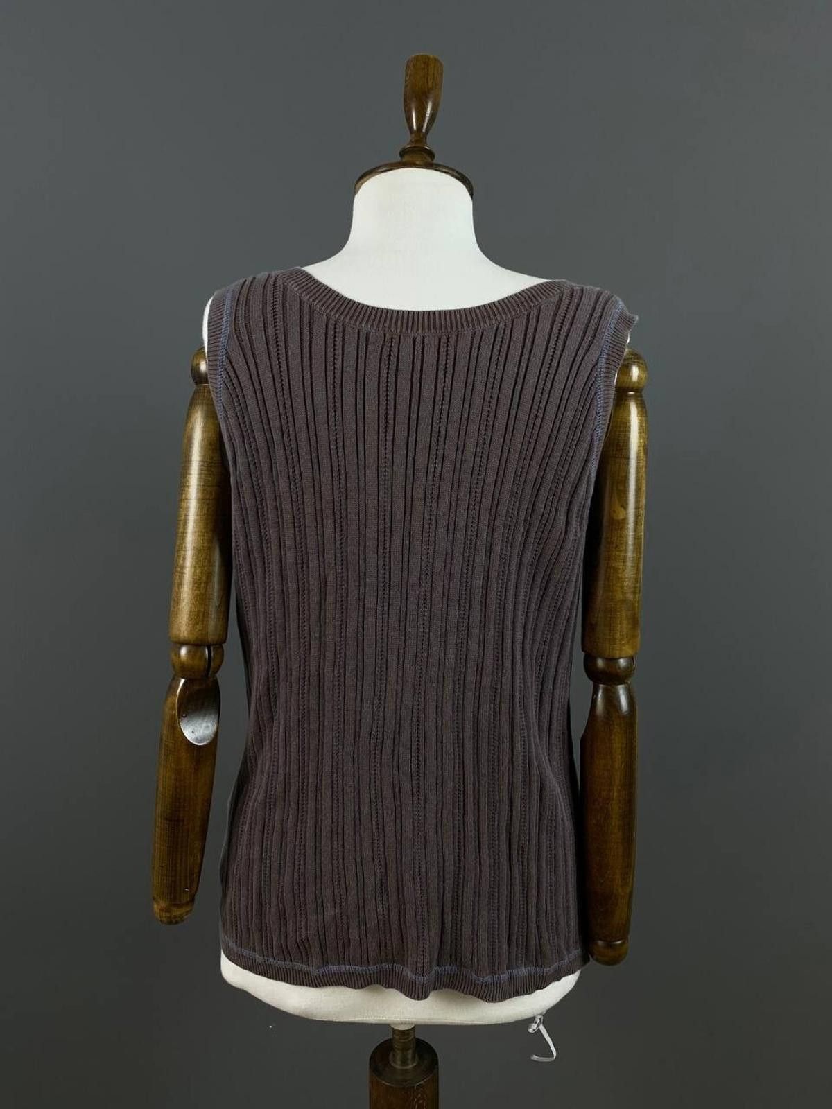 Designer Gudrun Sjoden Brown Sleeveless Tunic Blouson Dress Size XL Size XL / US 12-14 / IT 48-50 - 7 Thumbnail