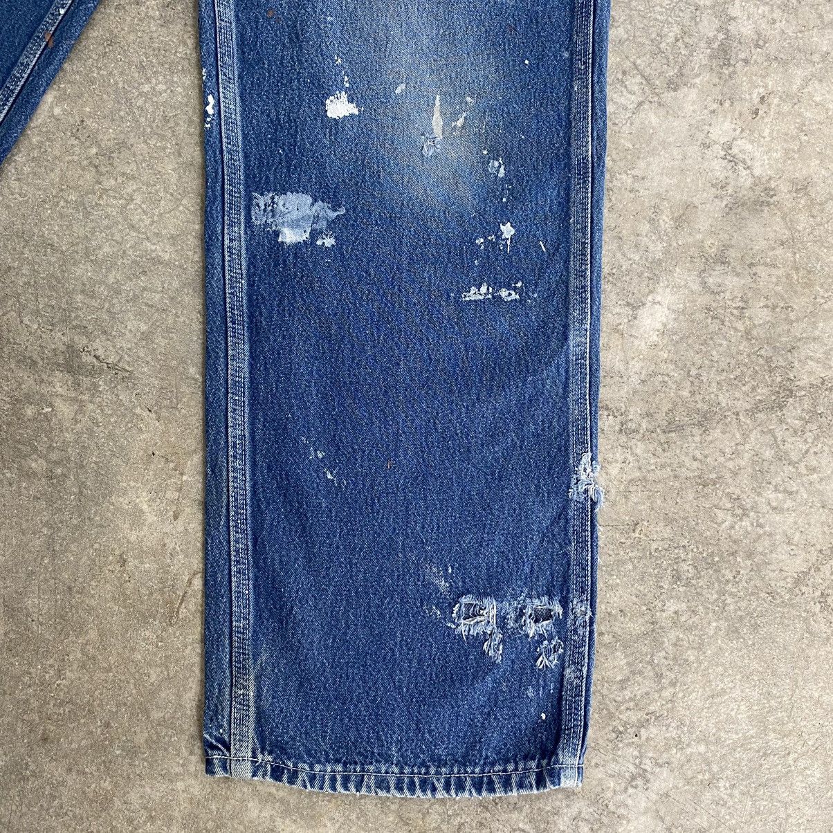 Carhartt Vintage Carhartt Splatter Ripped Carpenter Work Pants Size US 34 / EU 50 - 9 Thumbnail