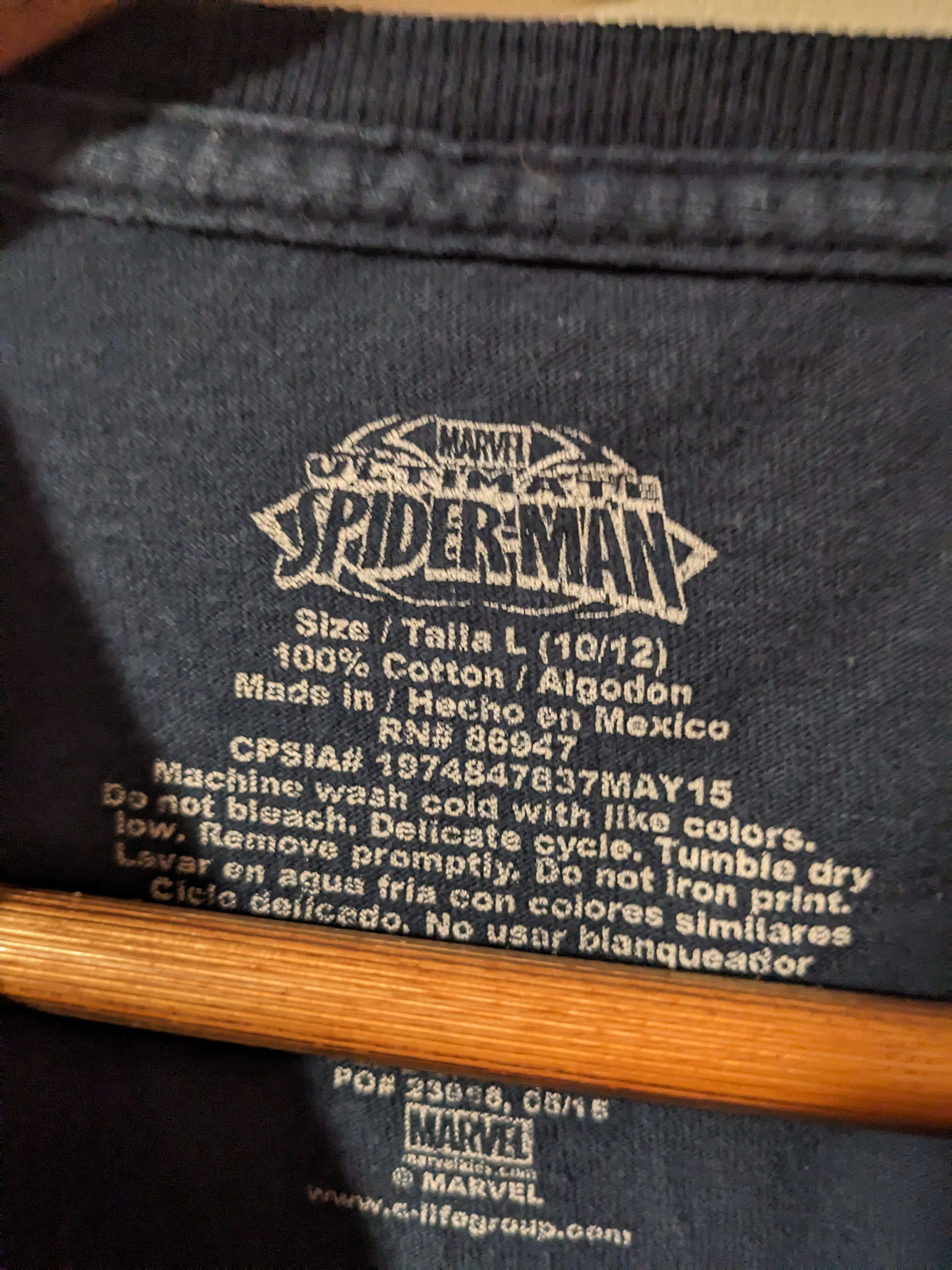 Marvel Comics × Vintage Vintage 2010's Spider-Man Marvel Comics Youth Large T-Shirt Size US L / EU 52-54 / 3 - 3 Thumbnail