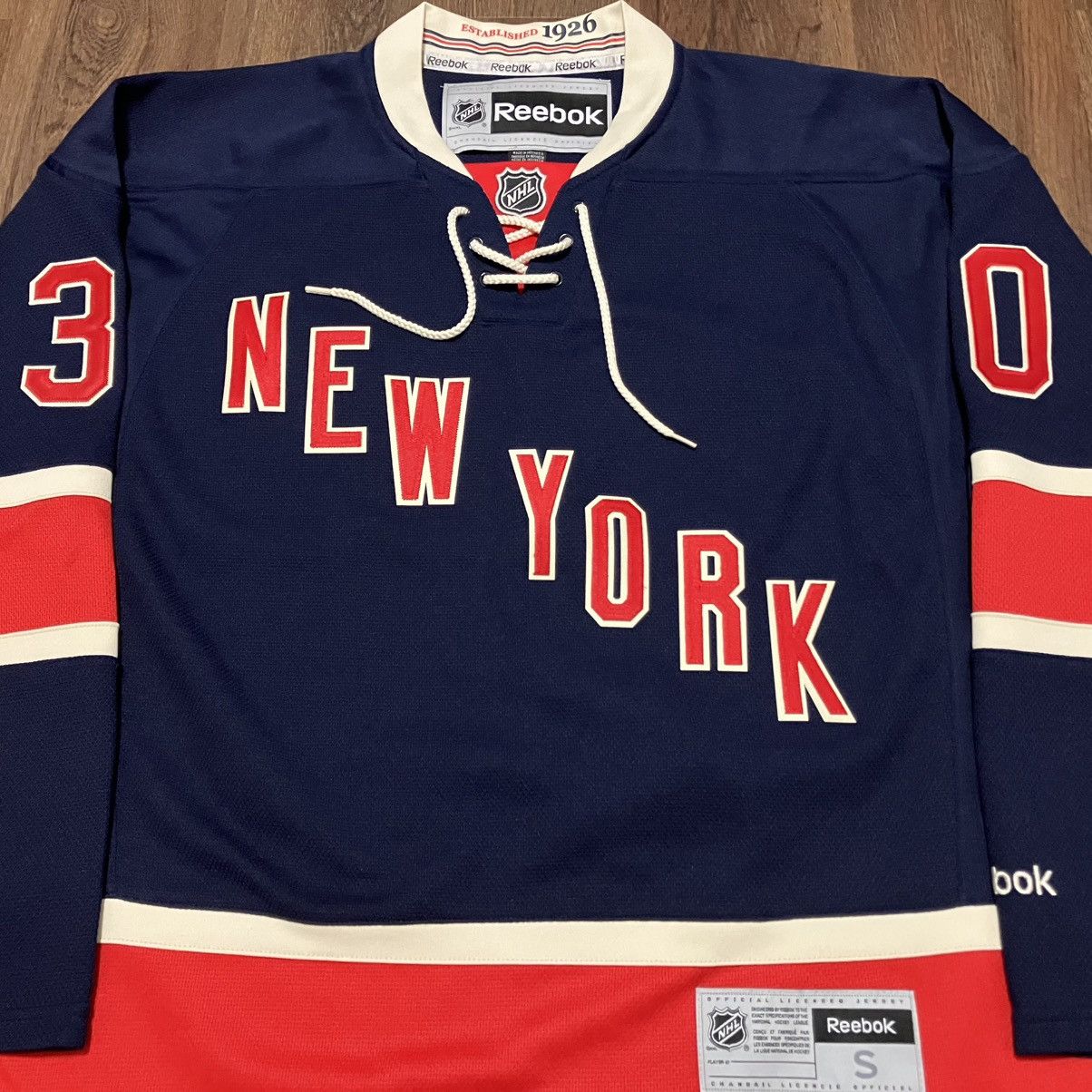 Reebok New York Rangers Lundqvist Reebok NHL Hockey Jersey Size S Size US S / EU 44-46 / 1 - 2 Thumbnail