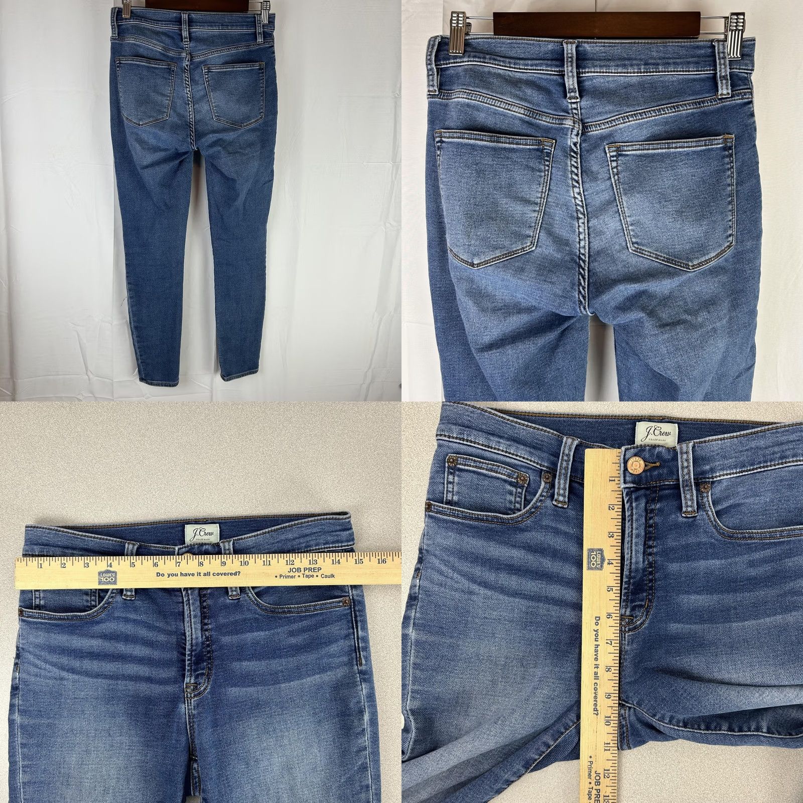 J.Crew J.CREW Jeans Womens 28 Blue Skinny Mid Rise Stretch Denim Casual J4756 Size 28" / US 6 / IT 42 - 8 Thumbnail