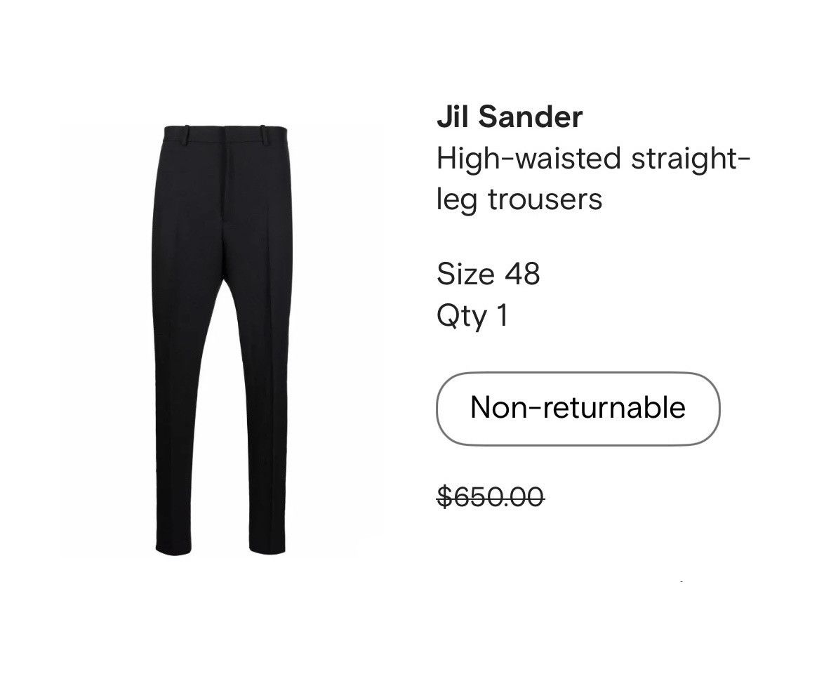 Jil Sander €490 Jil Sander pants Size US 32 / EU 48 - 3 Thumbnail