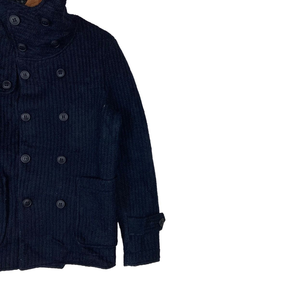 Bershka Vintage Bershka Double Breasted Flat Button Hoodie Jacket Size US S / EU 44-46 / 1 - 3 Thumbnail