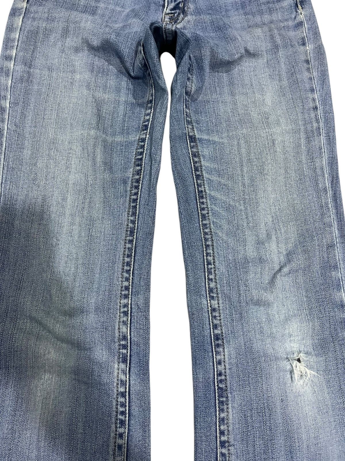 If Six Was Nine × Japanese Brand × Le Grande Bleu (L.G.B.) FLARE💥 JAPANESE BRAND WASHED BLUE DENIM PANTS Size 30" / US 8 / IT 44 - 3 Thumbnail