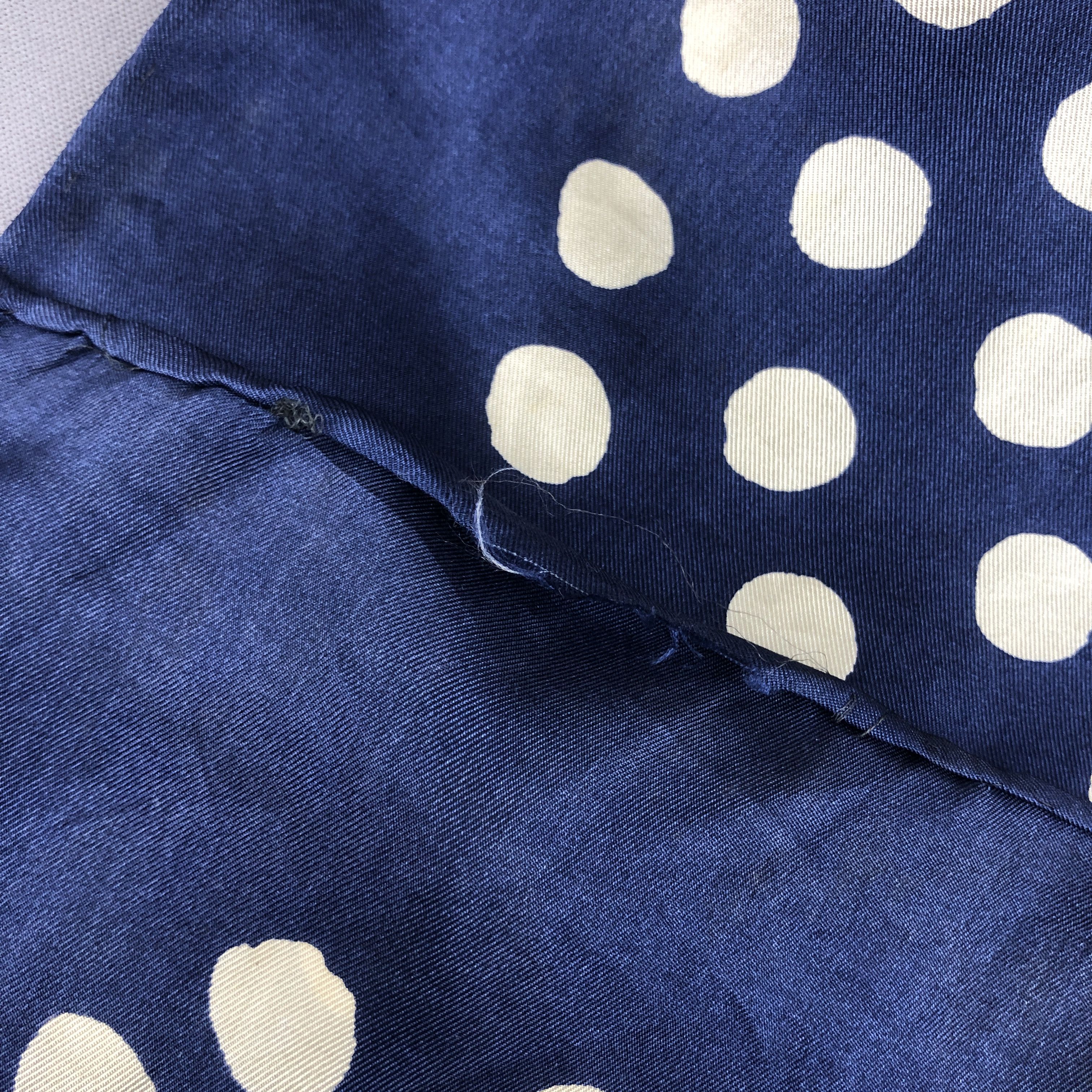 Other × Vintage Vintage Echo SILK Scarf Polka Dot Twill Stole Wraps Scarves Size ONE SIZE - 16 Thumbnail