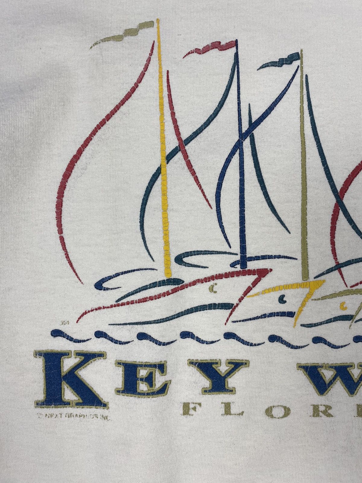 Lee × Vintage Vintage Lee Key West Florida Madi In USA Tee 80s rare Size US M / EU 48-50 / 2 - 6 Thumbnail