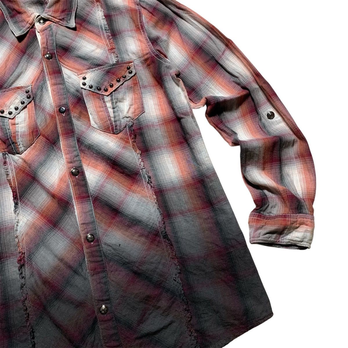 Japanese Brand Vtg Saucy Cool Western Style Flannel Shirt Japanese Brand Size US L / EU 52-54 / 3 - 4 Thumbnail