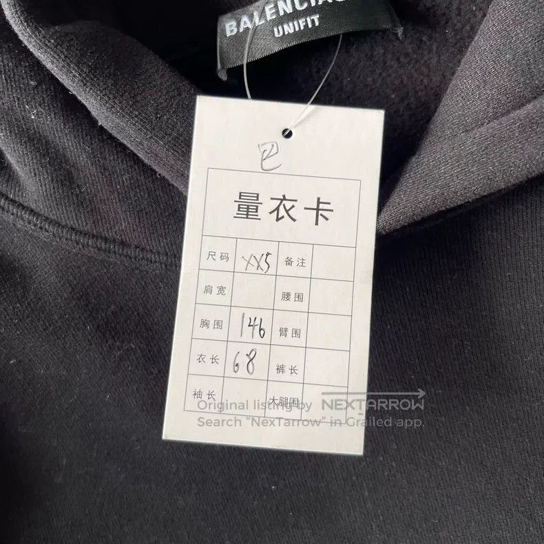 Balenciaga Balenciaga Patchwork Embroidered Hoodie Sweatshirt Size US XXS / EU 40 - 6 Thumbnail