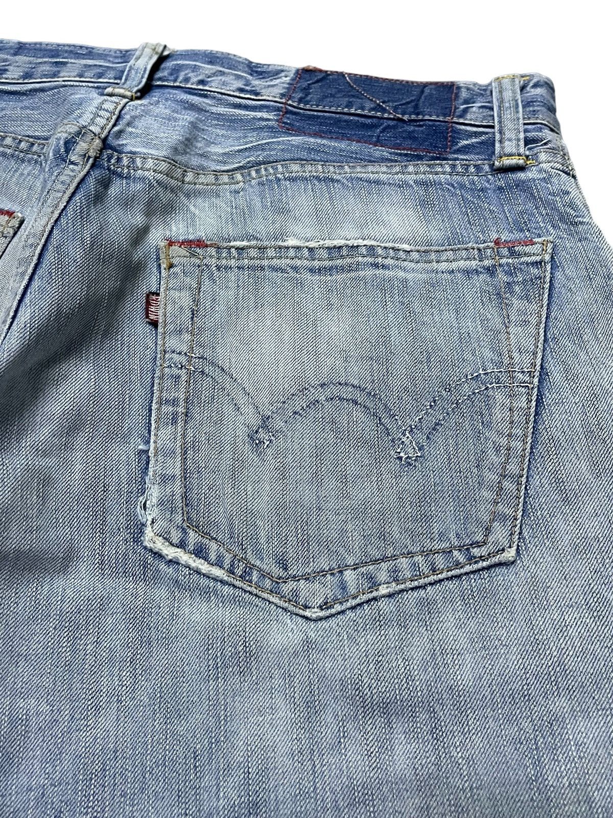 Edwin Edwin 504 Stone Light Wash Distressed Size US 33 - 14 Thumbnail