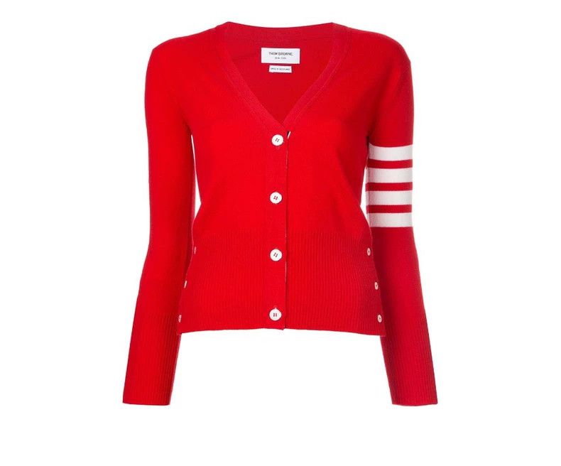 Other Thom Browne V long sleeve cashmere sweater Size US S / EU 44-46 / 1 - 1 Thumbnail